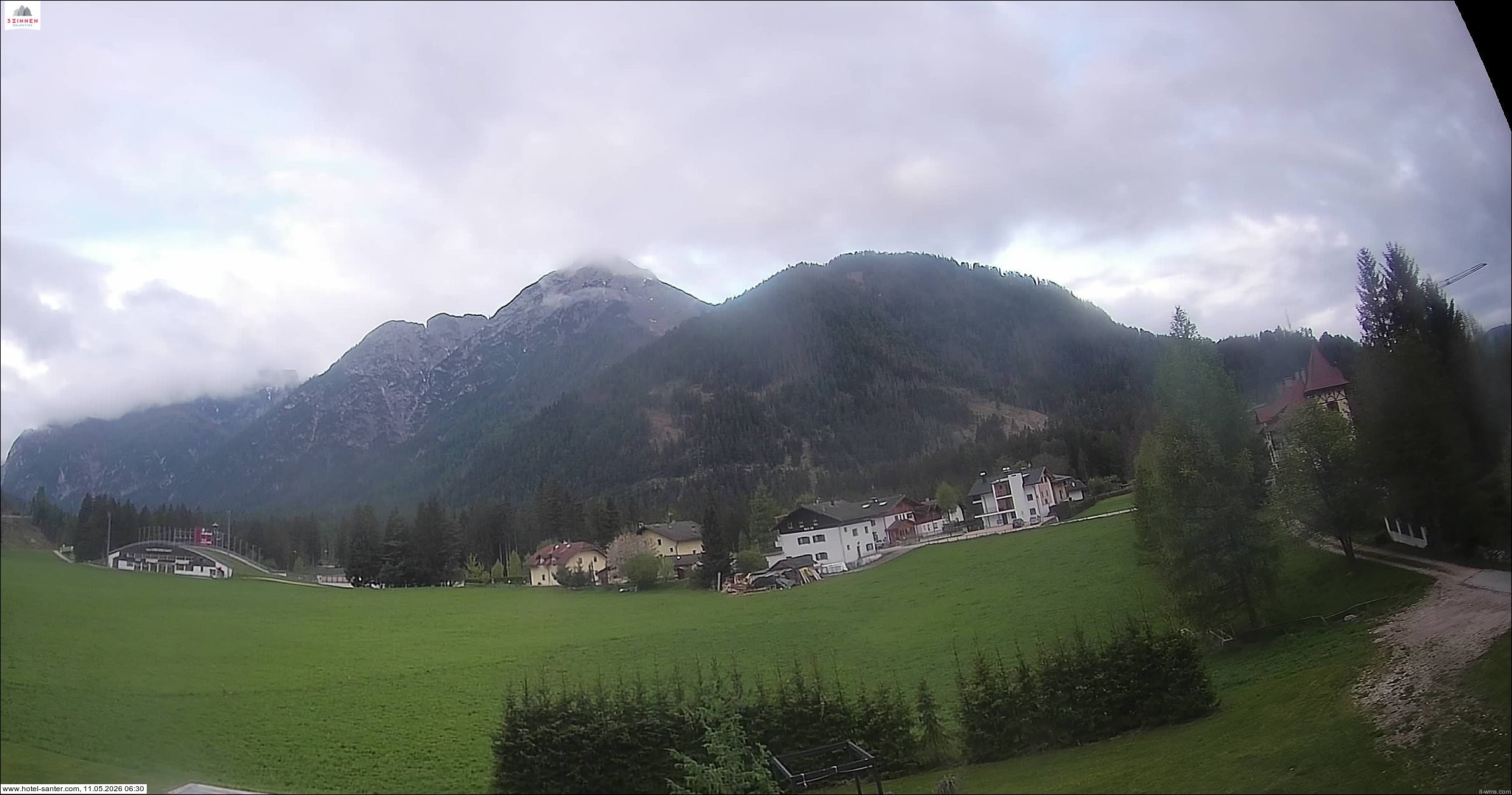 Archived image Webcam Hotel Santer in Toblach