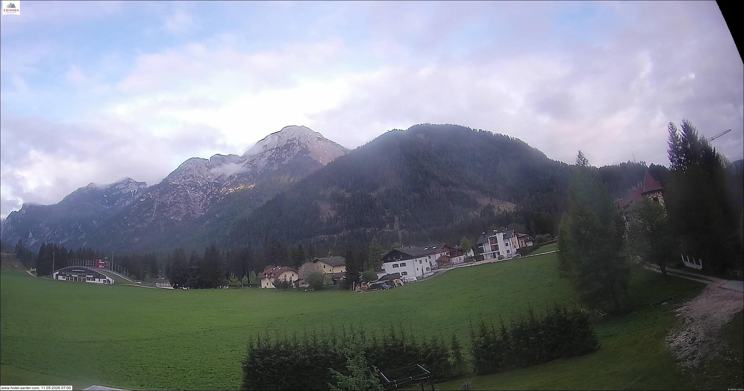 Archived image Webcam Hotel Santer in Toblach