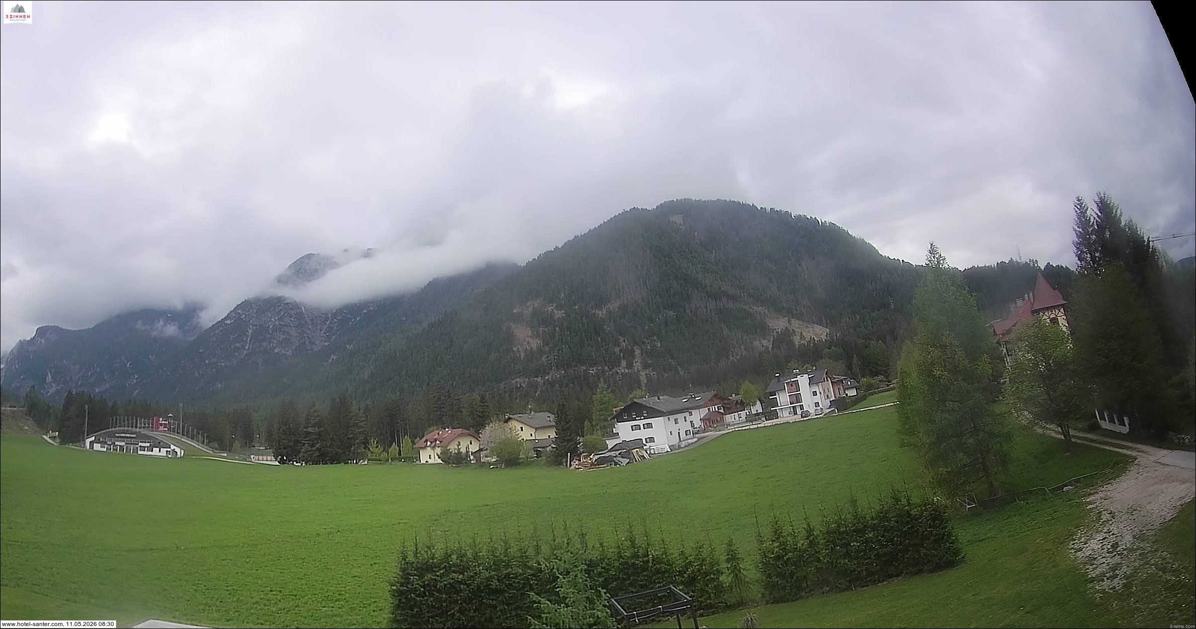 Archived image Webcam Hotel Santer in Toblach