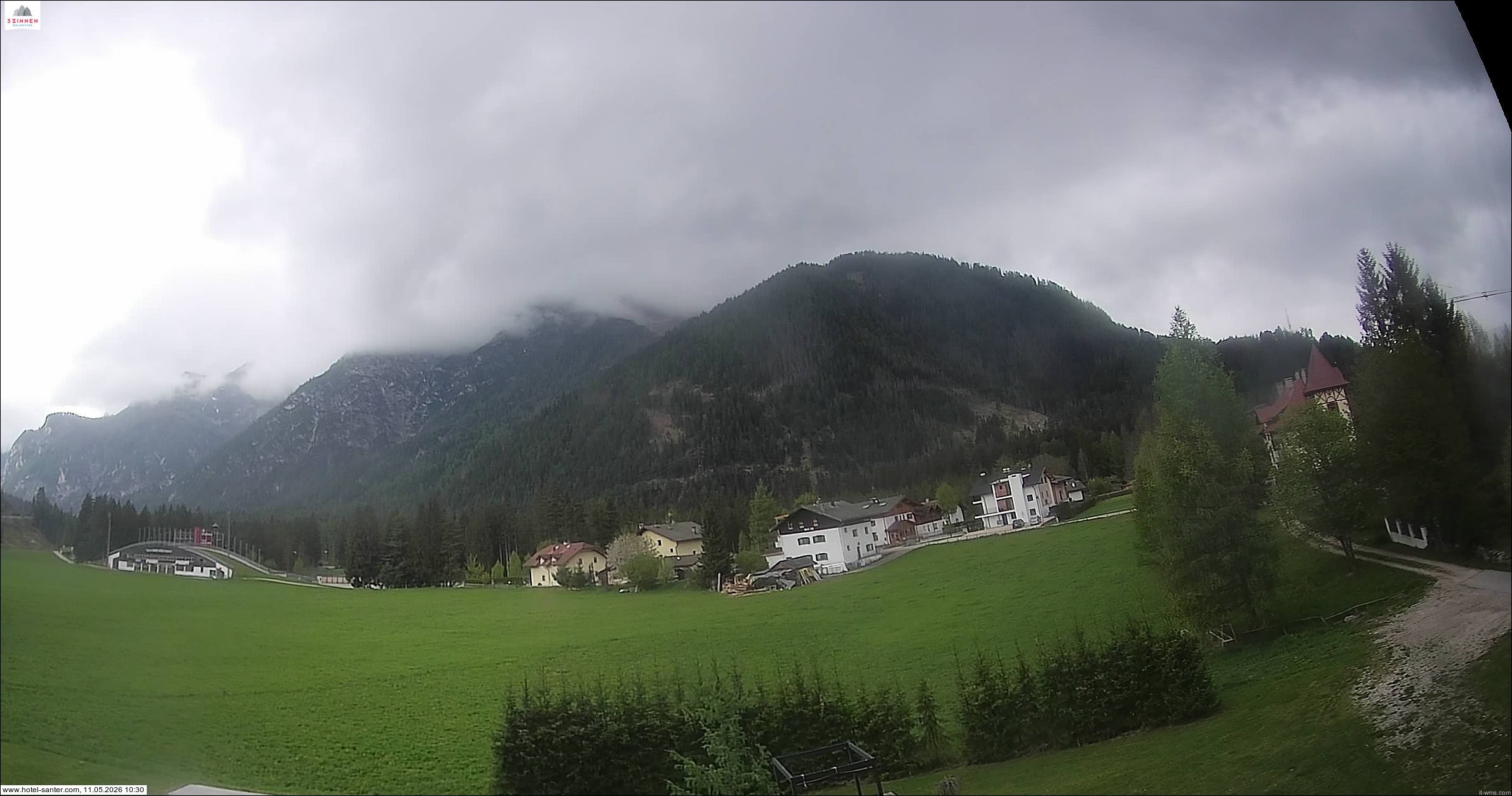 Archived image Webcam Hotel Santer in Toblach