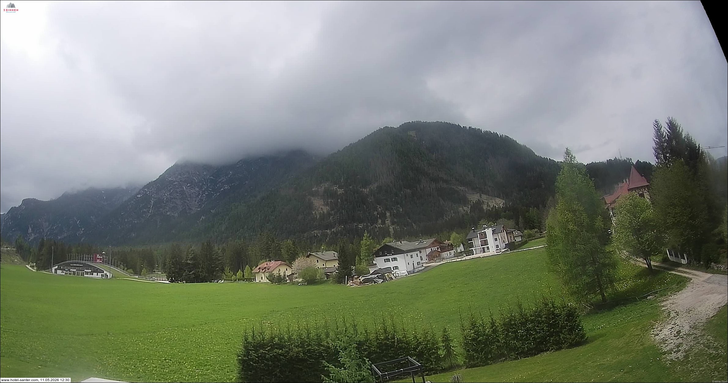 Archived image Webcam Hotel Santer in Toblach
