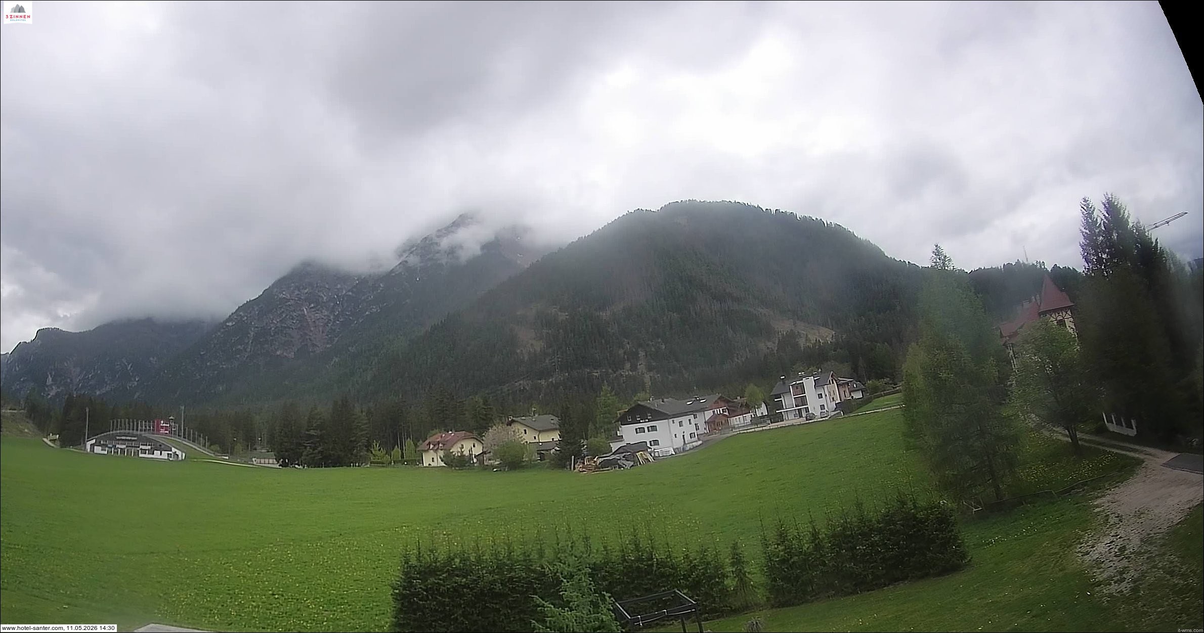 Archived image Webcam Hotel Santer in Toblach