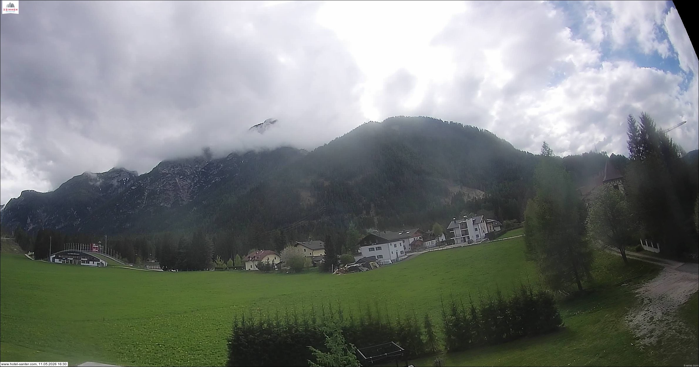 Archived image Webcam Hotel Santer in Toblach