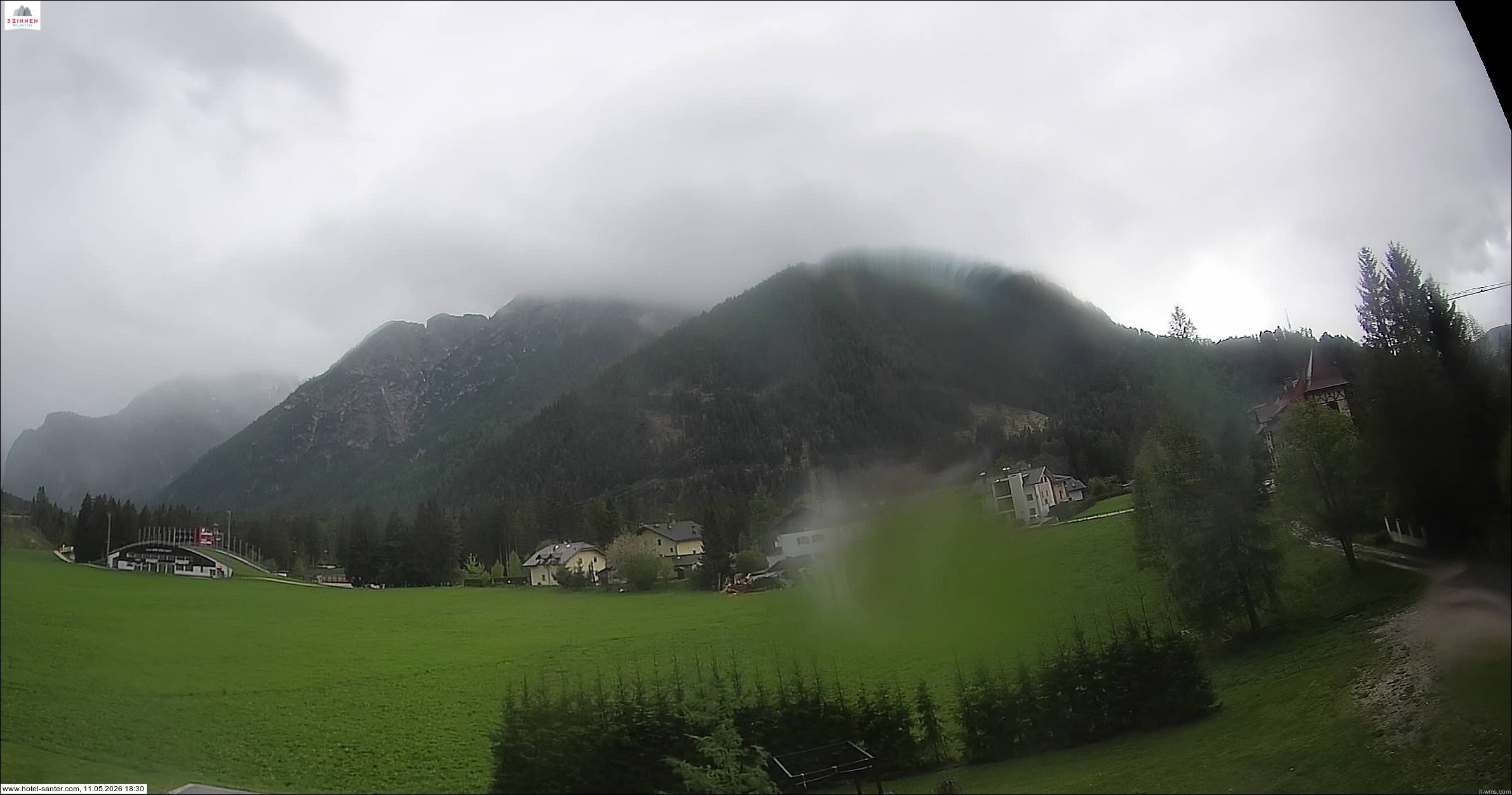 Archived image Webcam Hotel Santer in Toblach