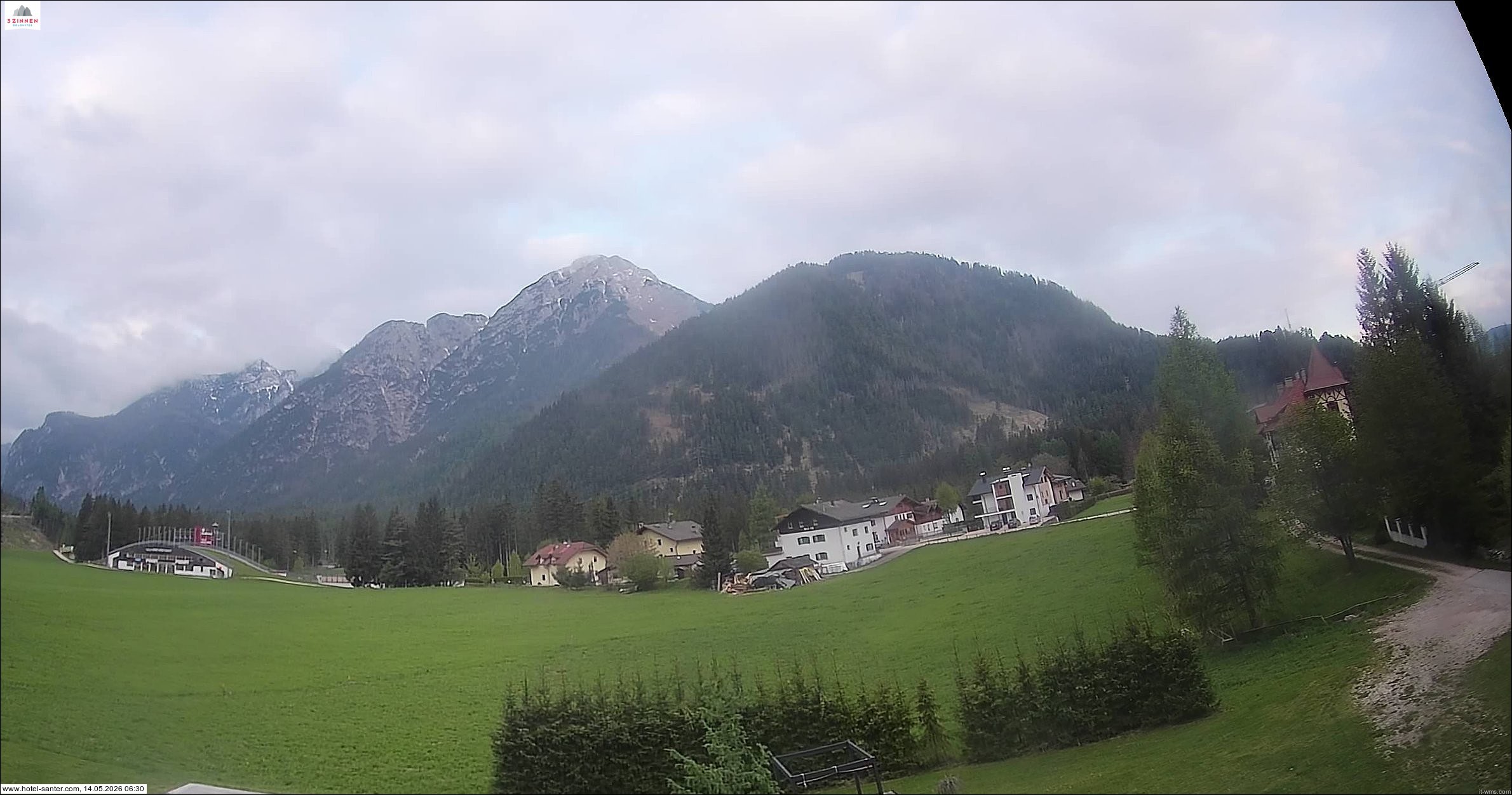 Archived image Webcam Hotel Santer in Toblach