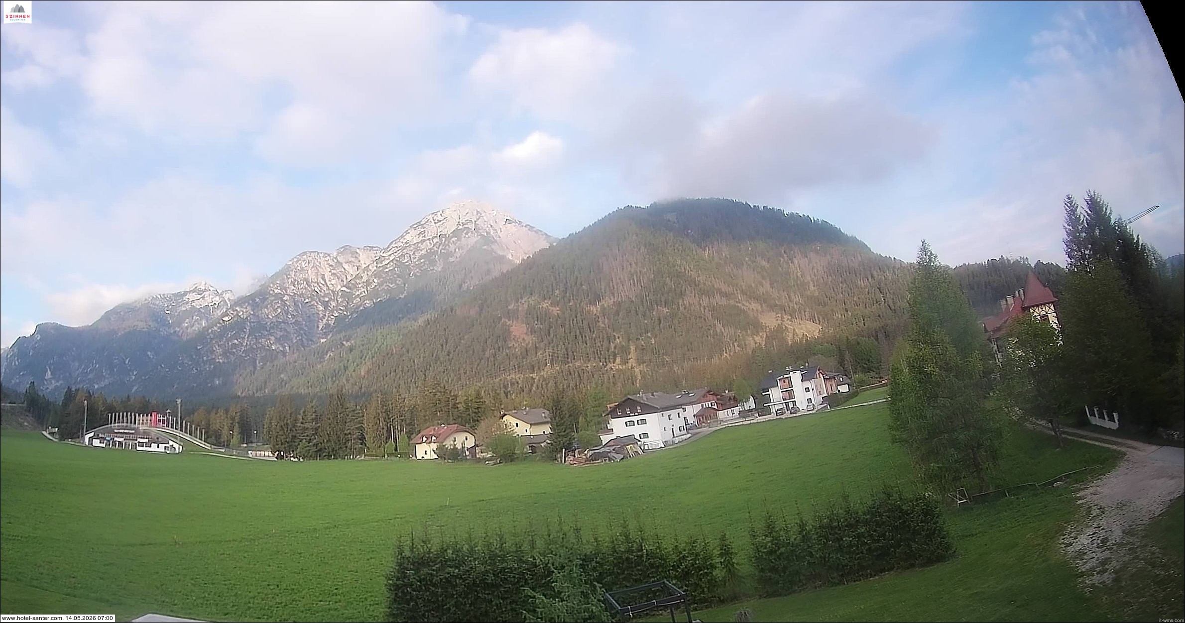 Archived image Webcam Hotel Santer in Toblach