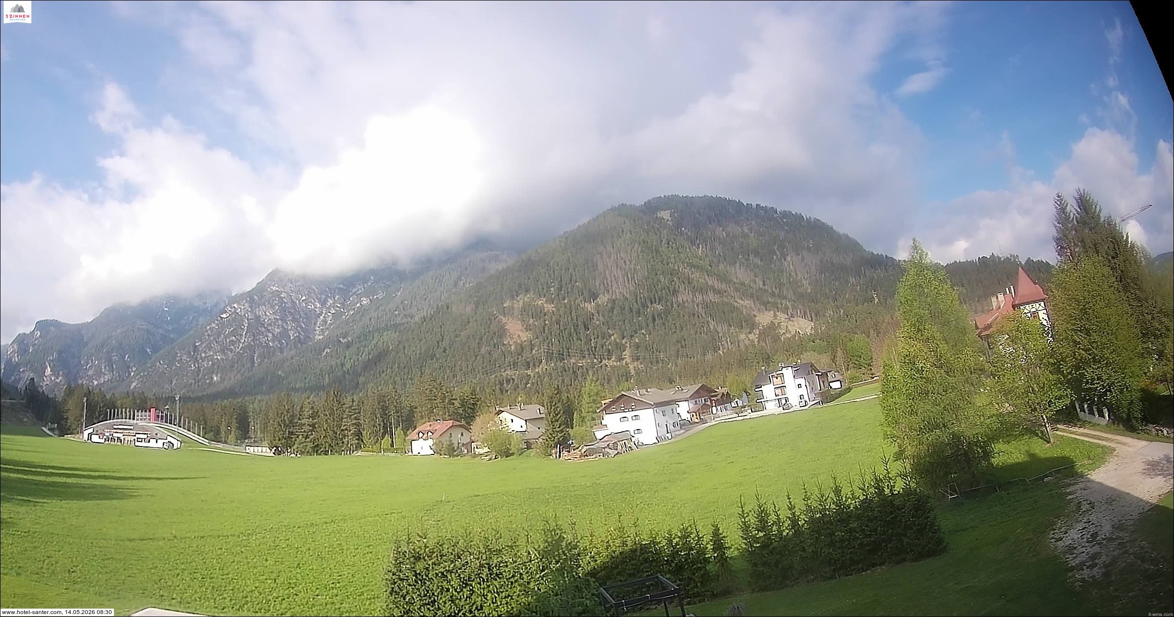 Archived image Webcam Hotel Santer in Toblach