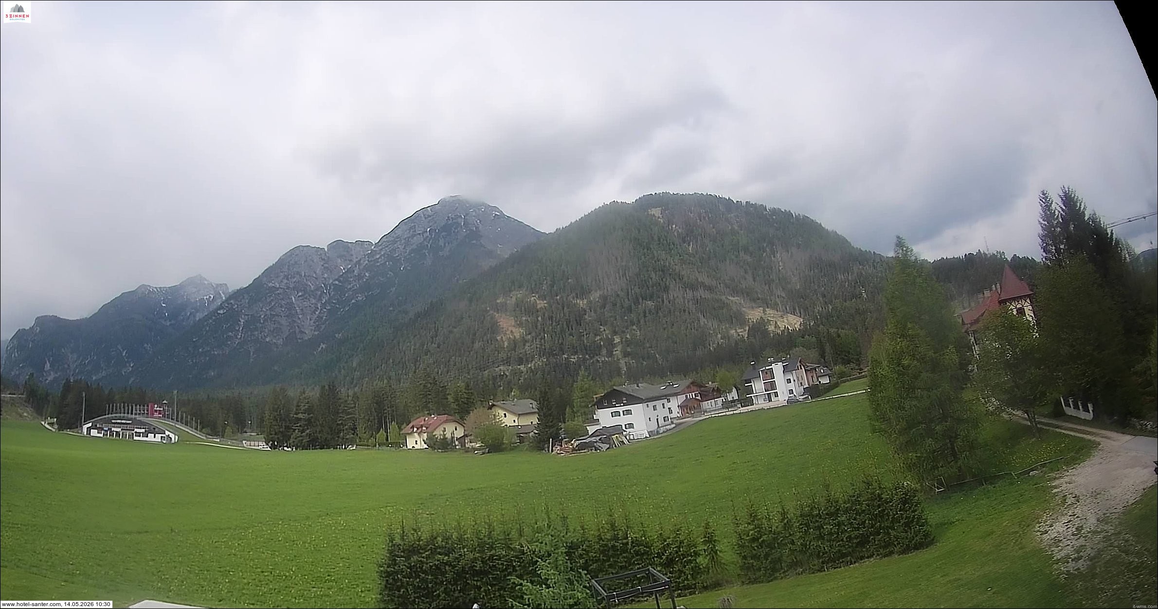Archived image Webcam Hotel Santer in Toblach