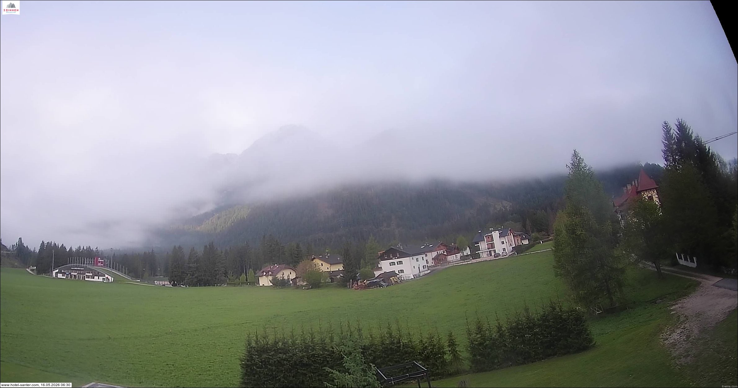 Archived image Webcam Hotel Santer in Toblach
