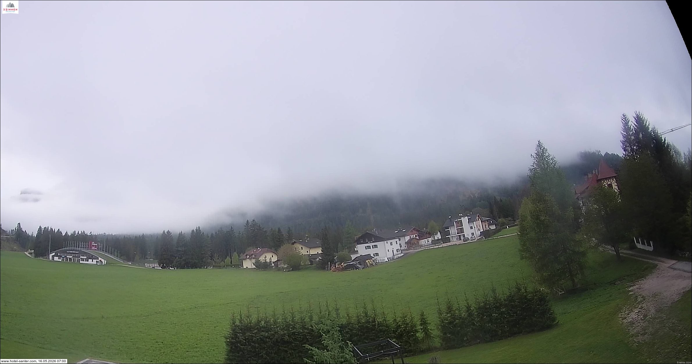 Archived image Webcam Hotel Santer in Toblach