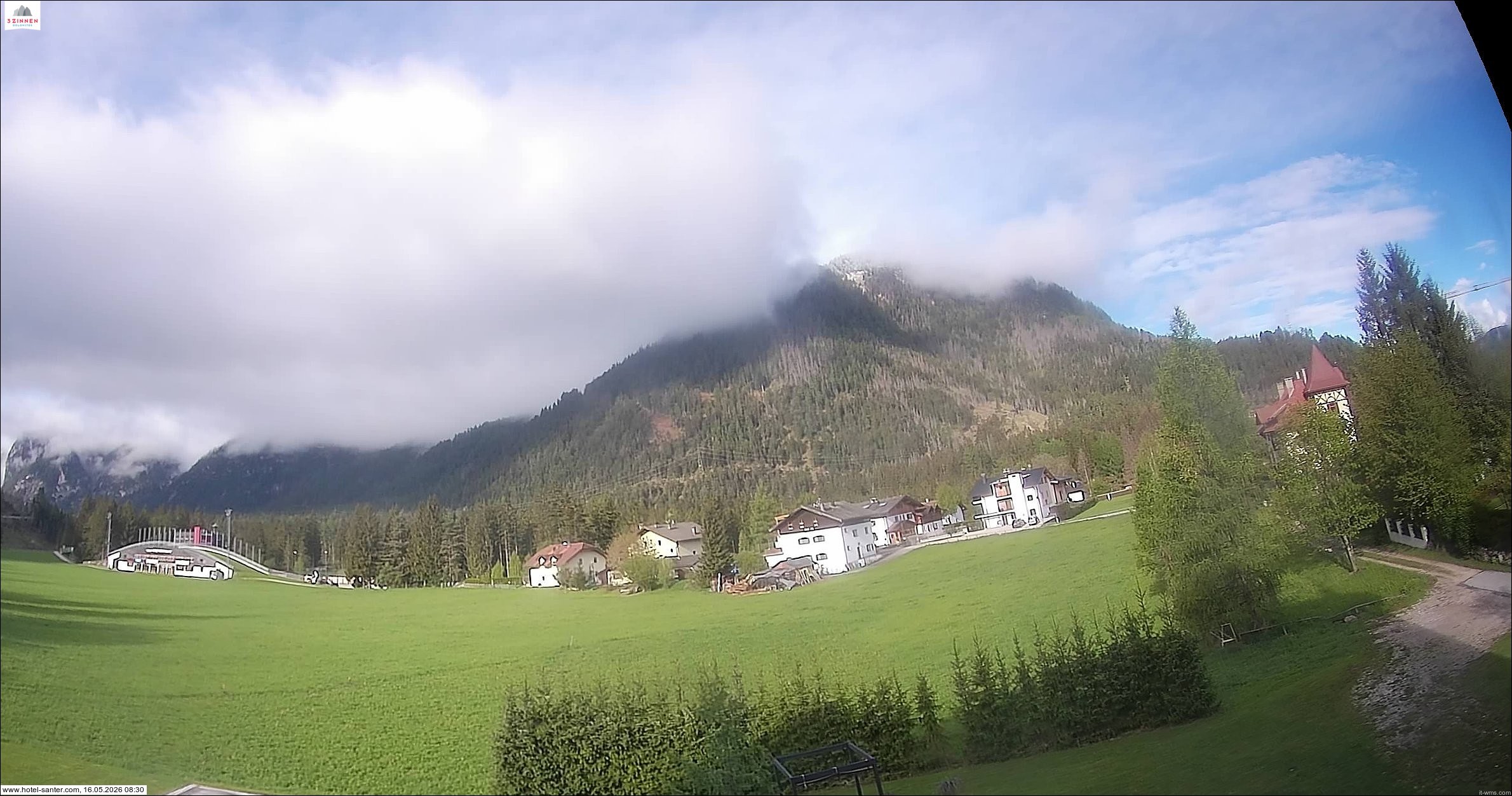 Archived image Webcam Hotel Santer in Toblach