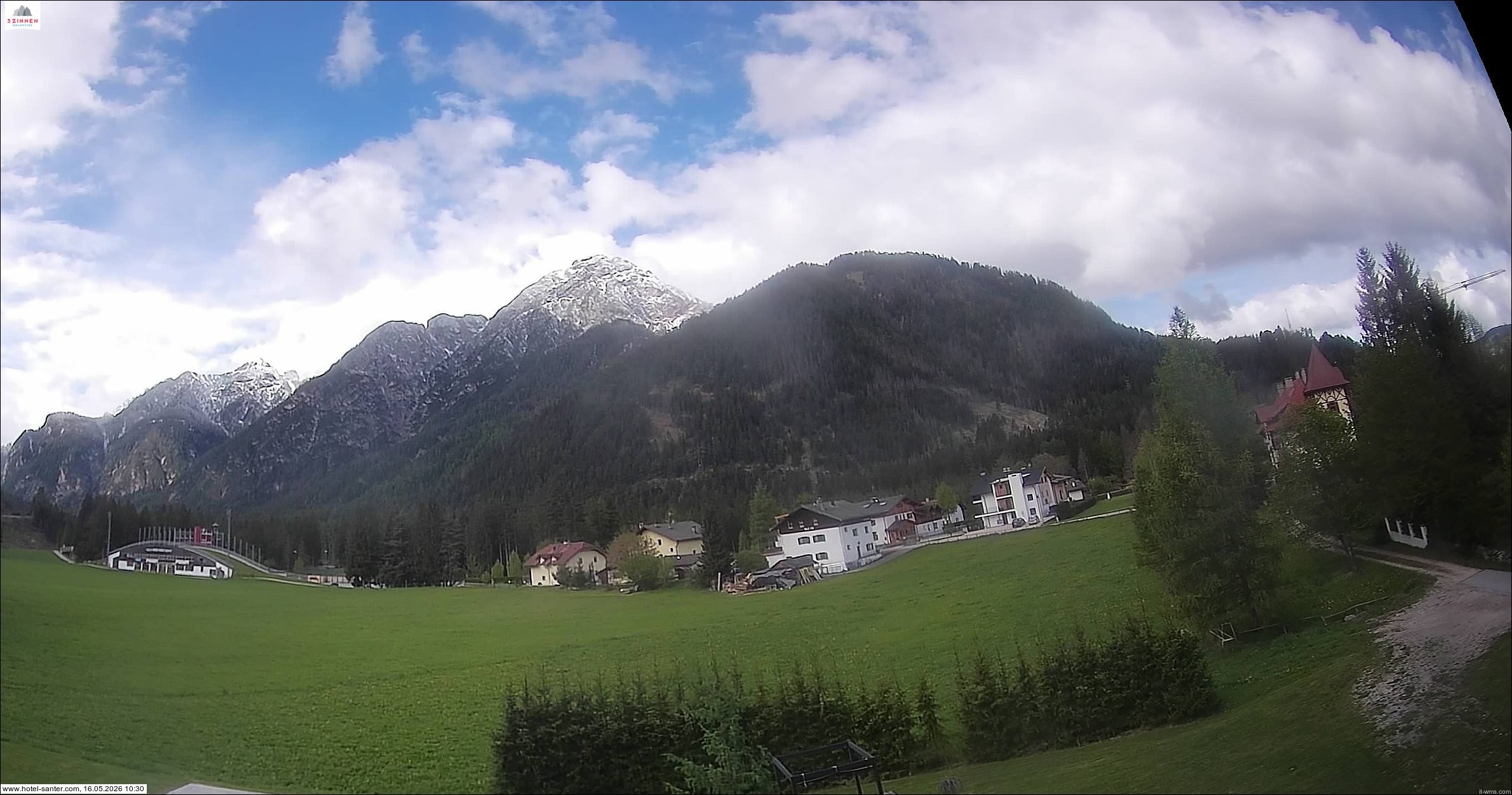 Archived image Webcam Hotel Santer in Toblach