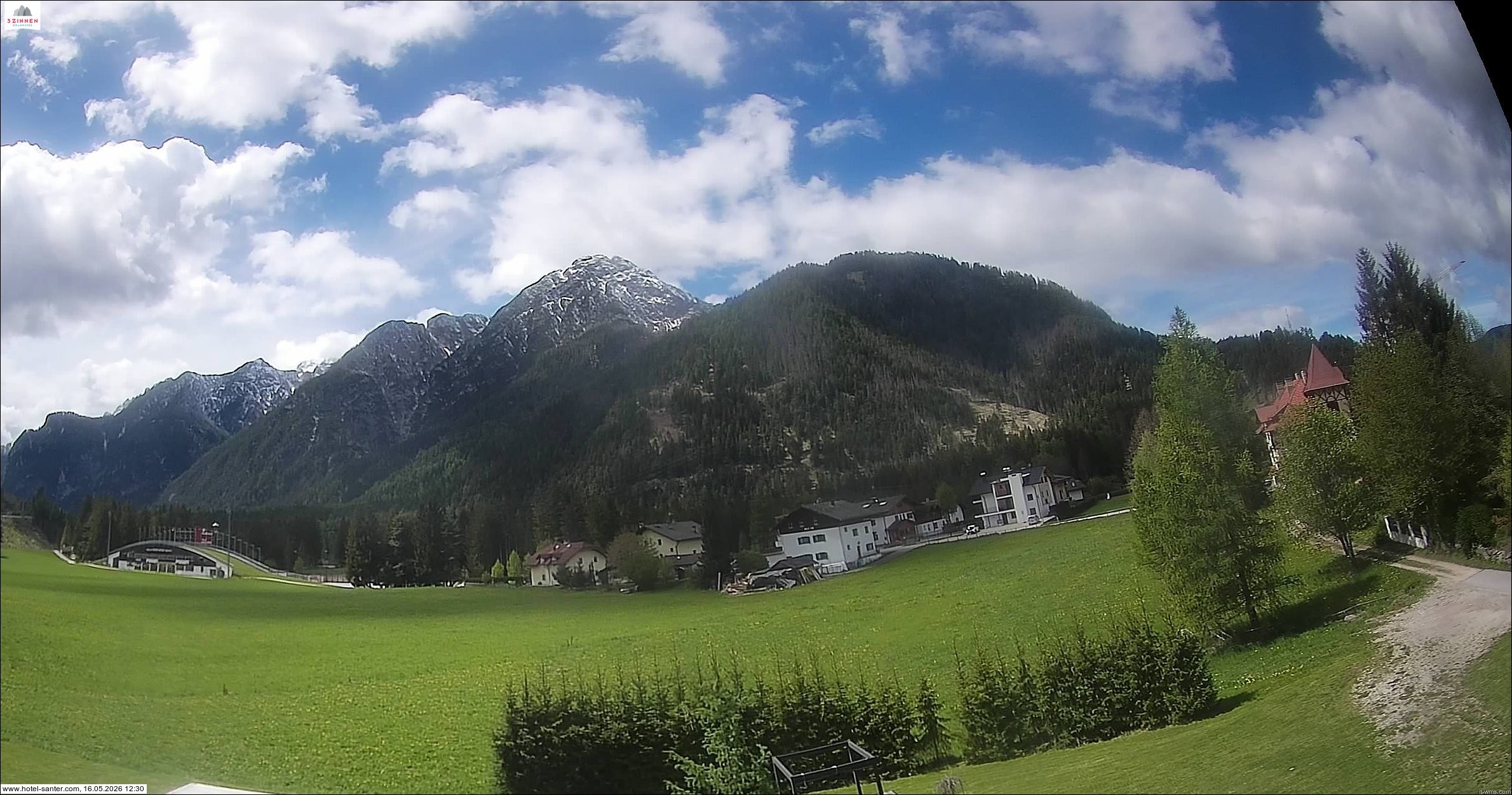 Archived image Webcam Hotel Santer in Toblach