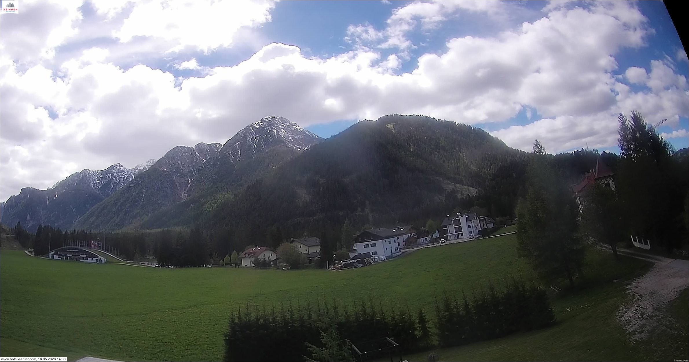 Archived image Webcam Hotel Santer in Toblach