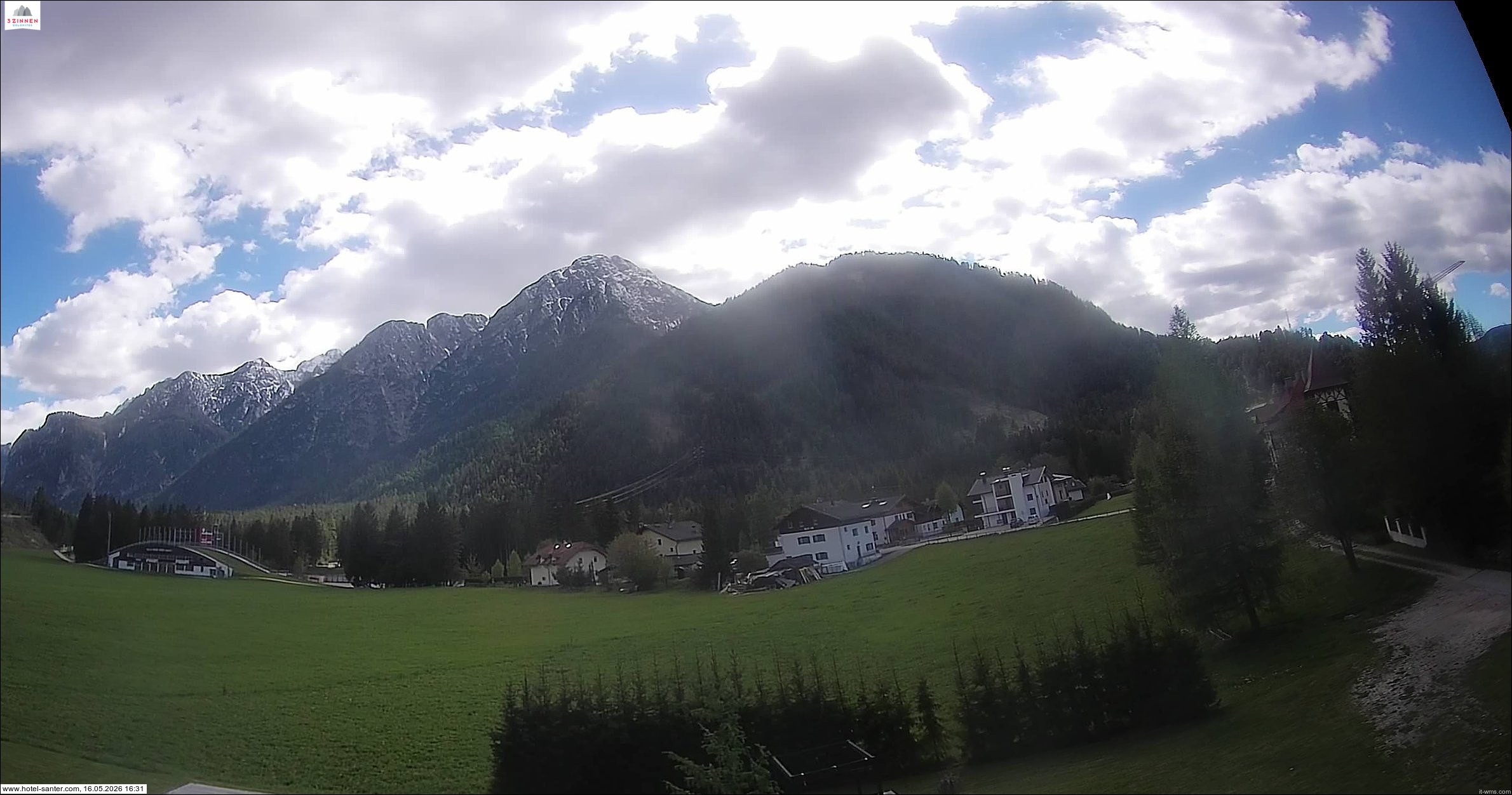 Archived image Webcam Hotel Santer in Toblach