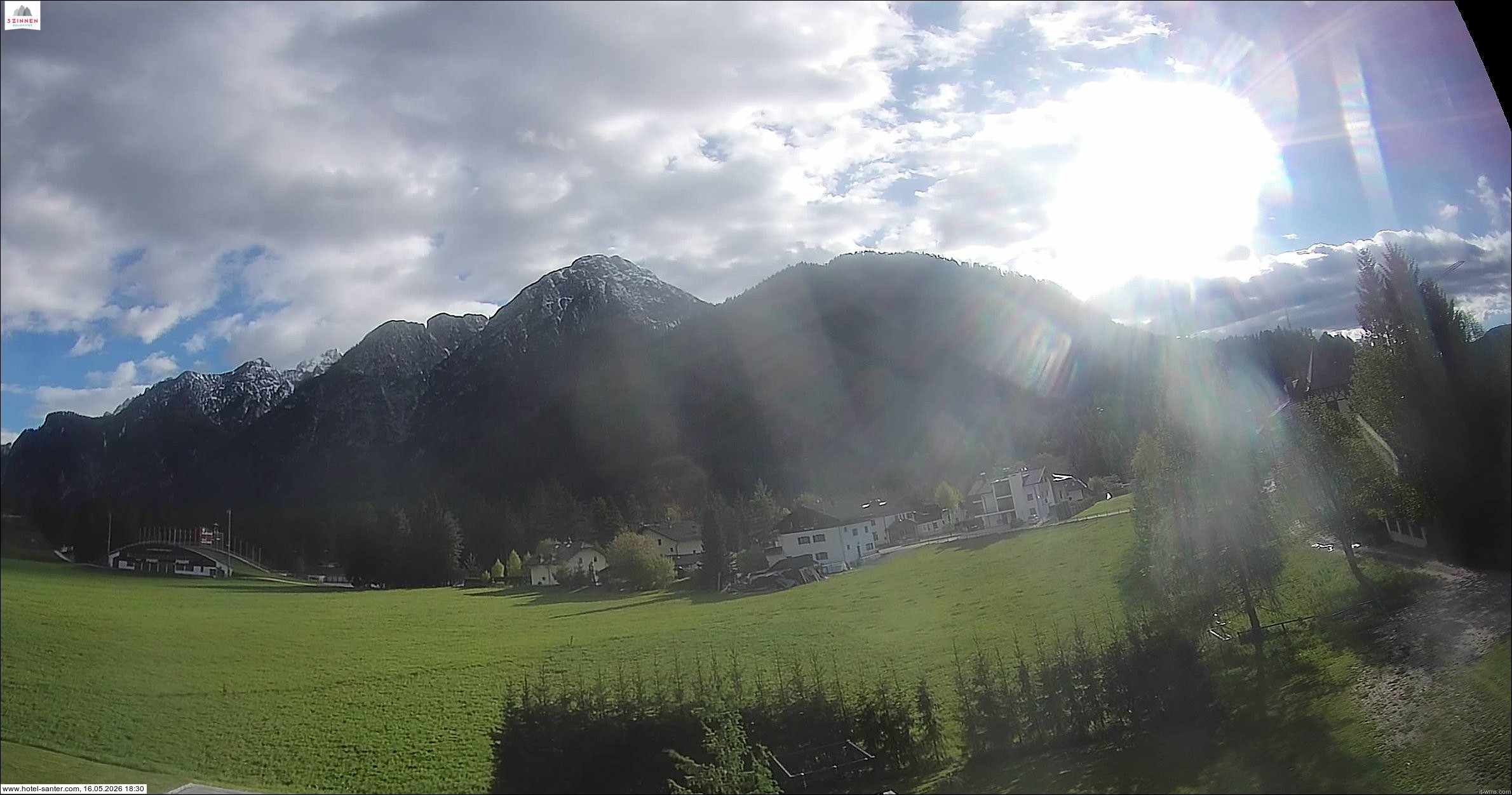 Archived image Webcam Hotel Santer in Toblach