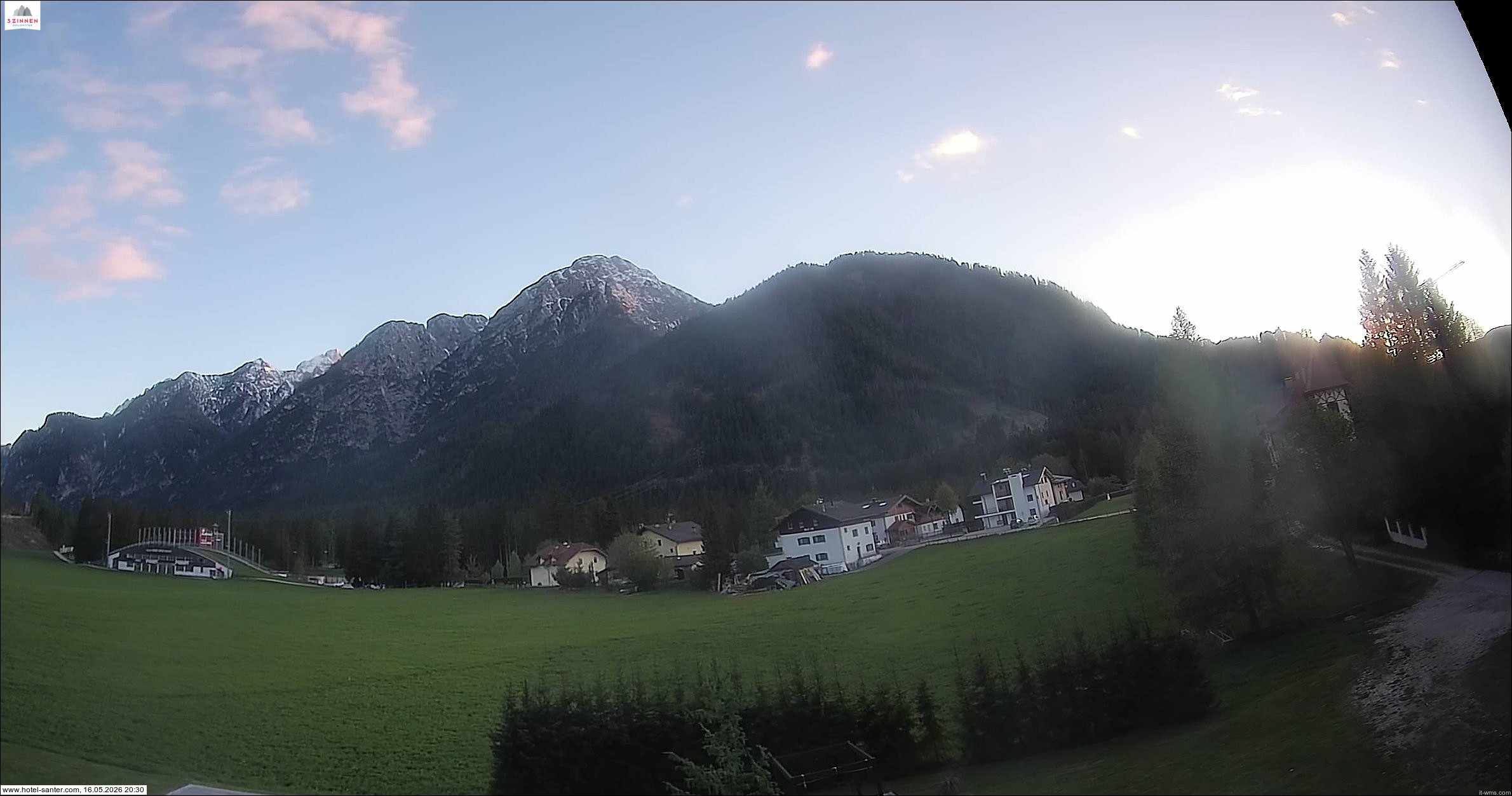 Archived image Webcam Hotel Santer in Toblach