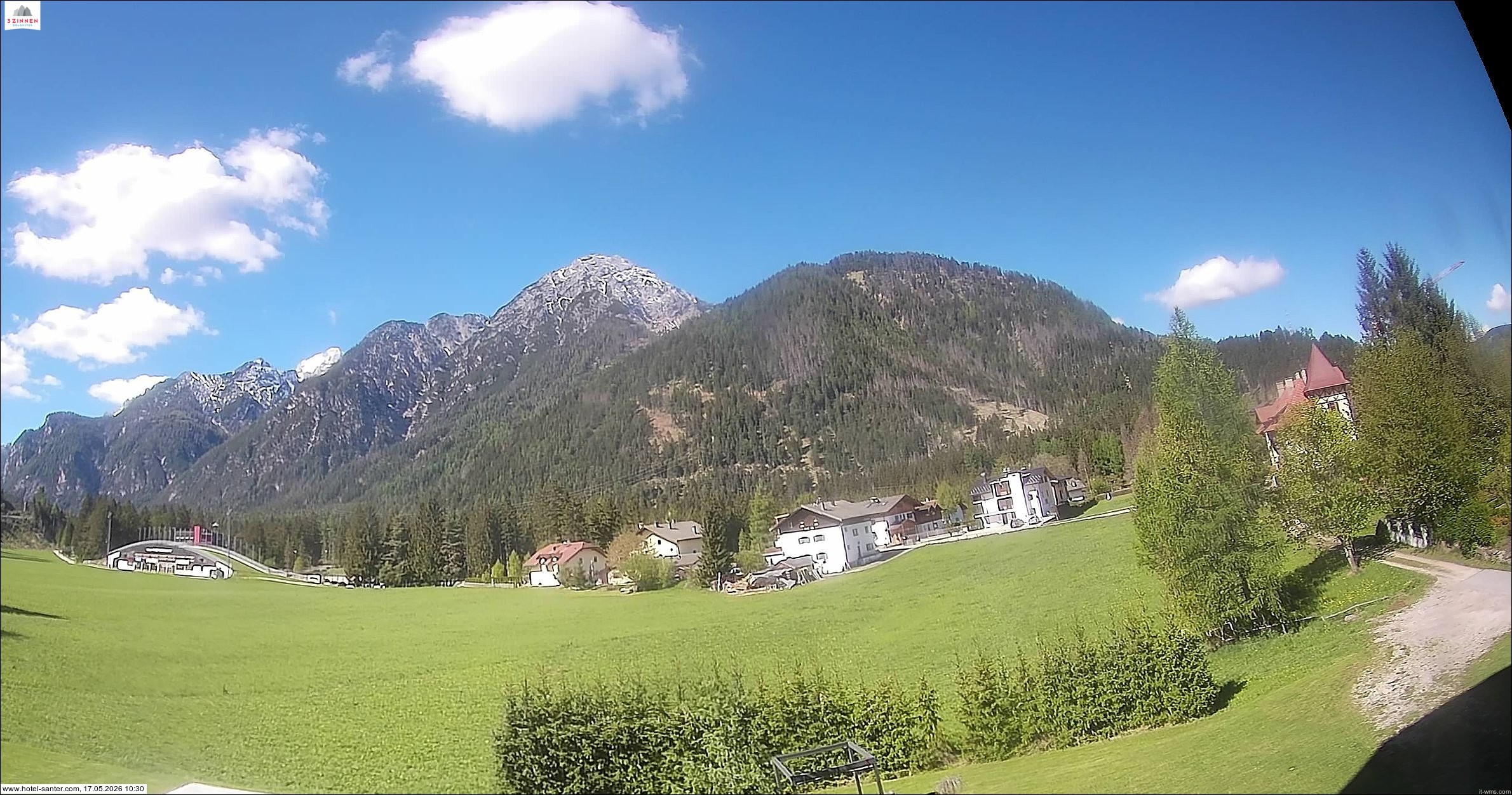 Archived image Webcam Hotel Santer in Toblach