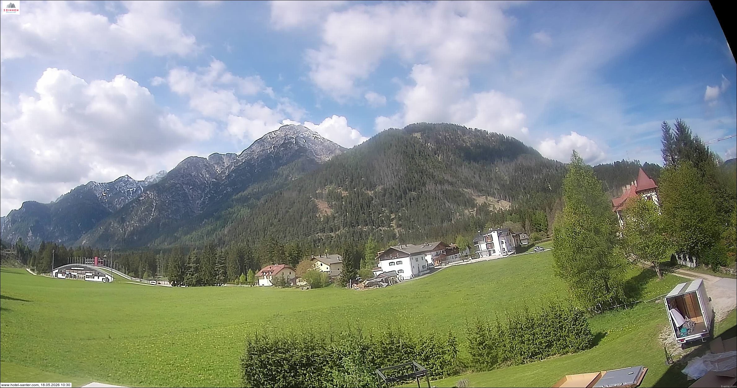 Archived image Webcam Hotel Santer in Toblach