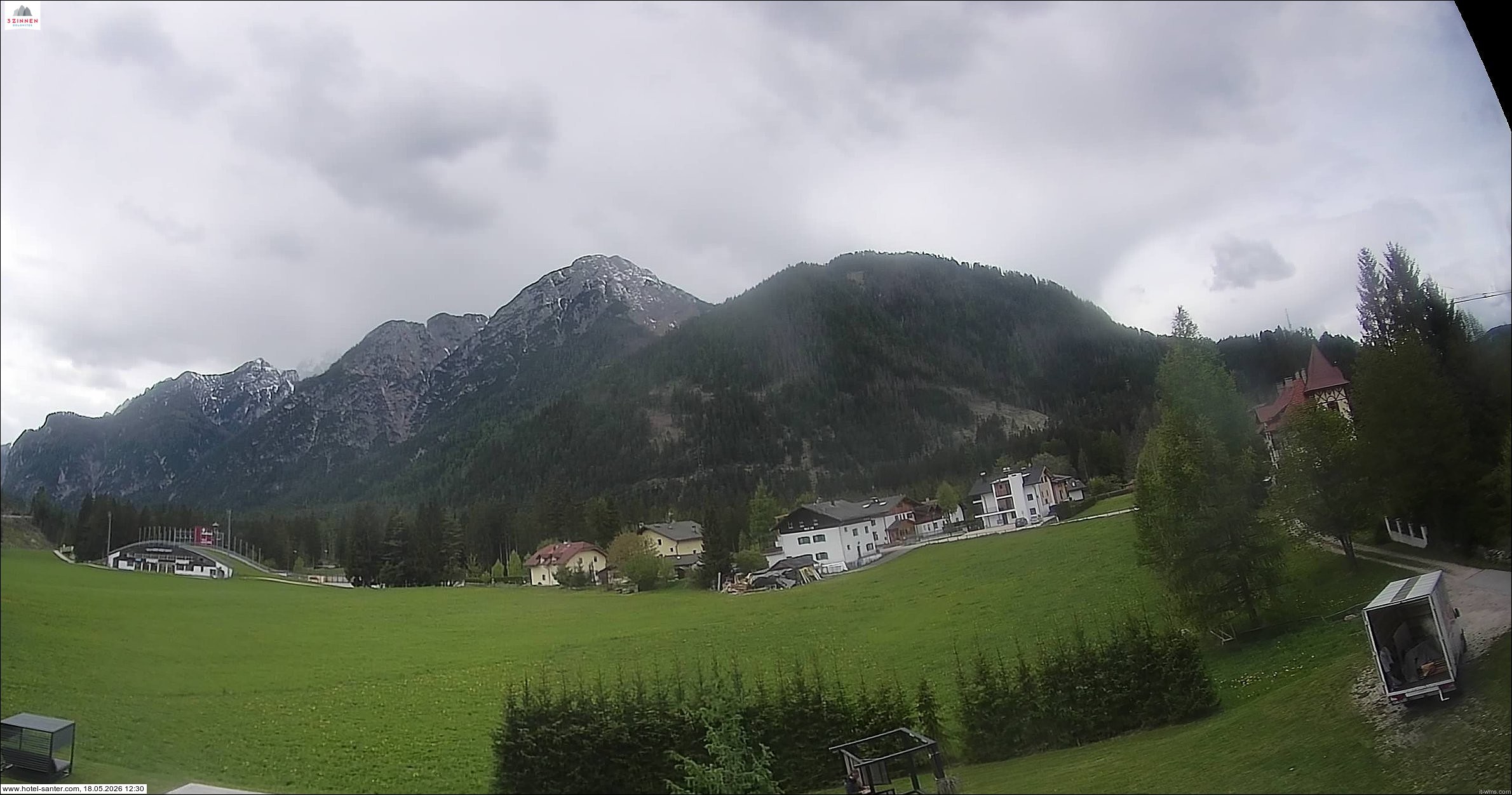 Archived image Webcam Hotel Santer in Toblach