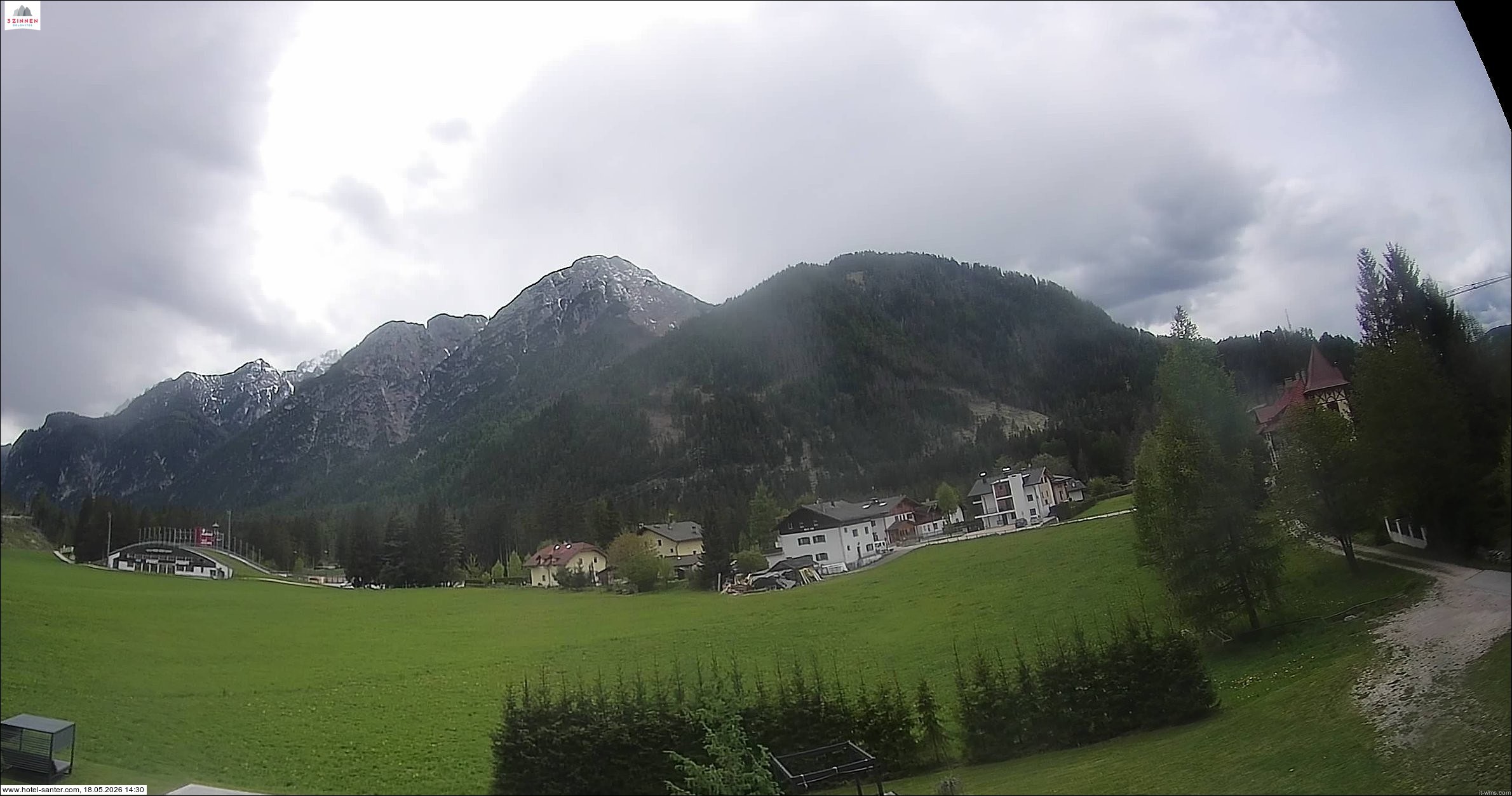 Archived image Webcam Hotel Santer in Toblach