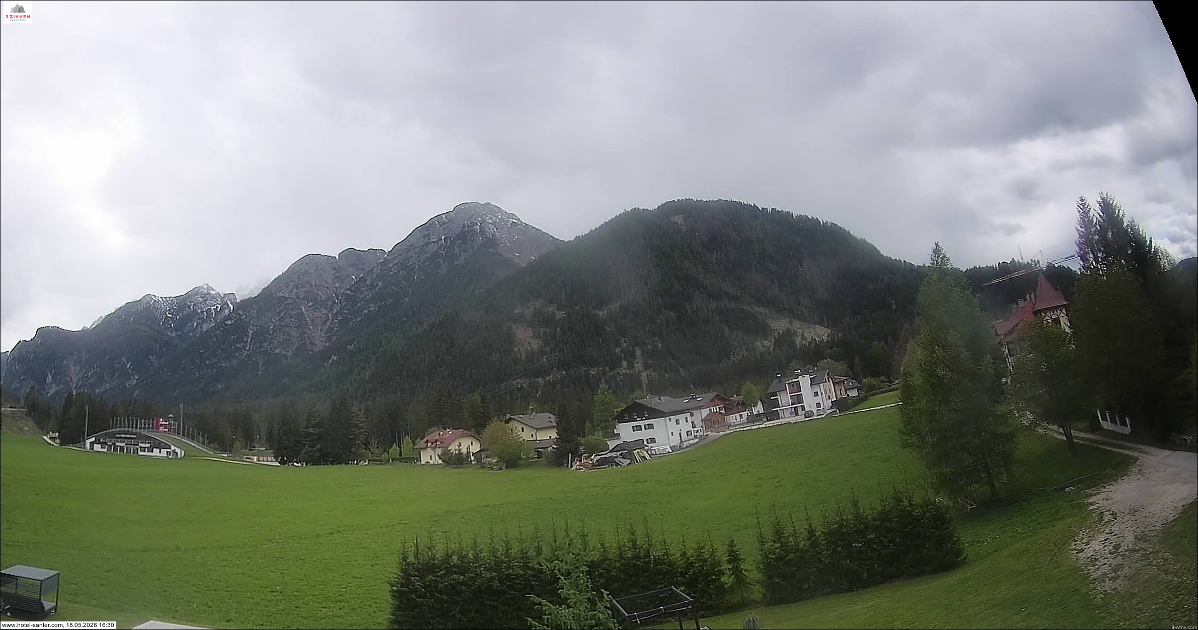Archived image Webcam Hotel Santer in Toblach