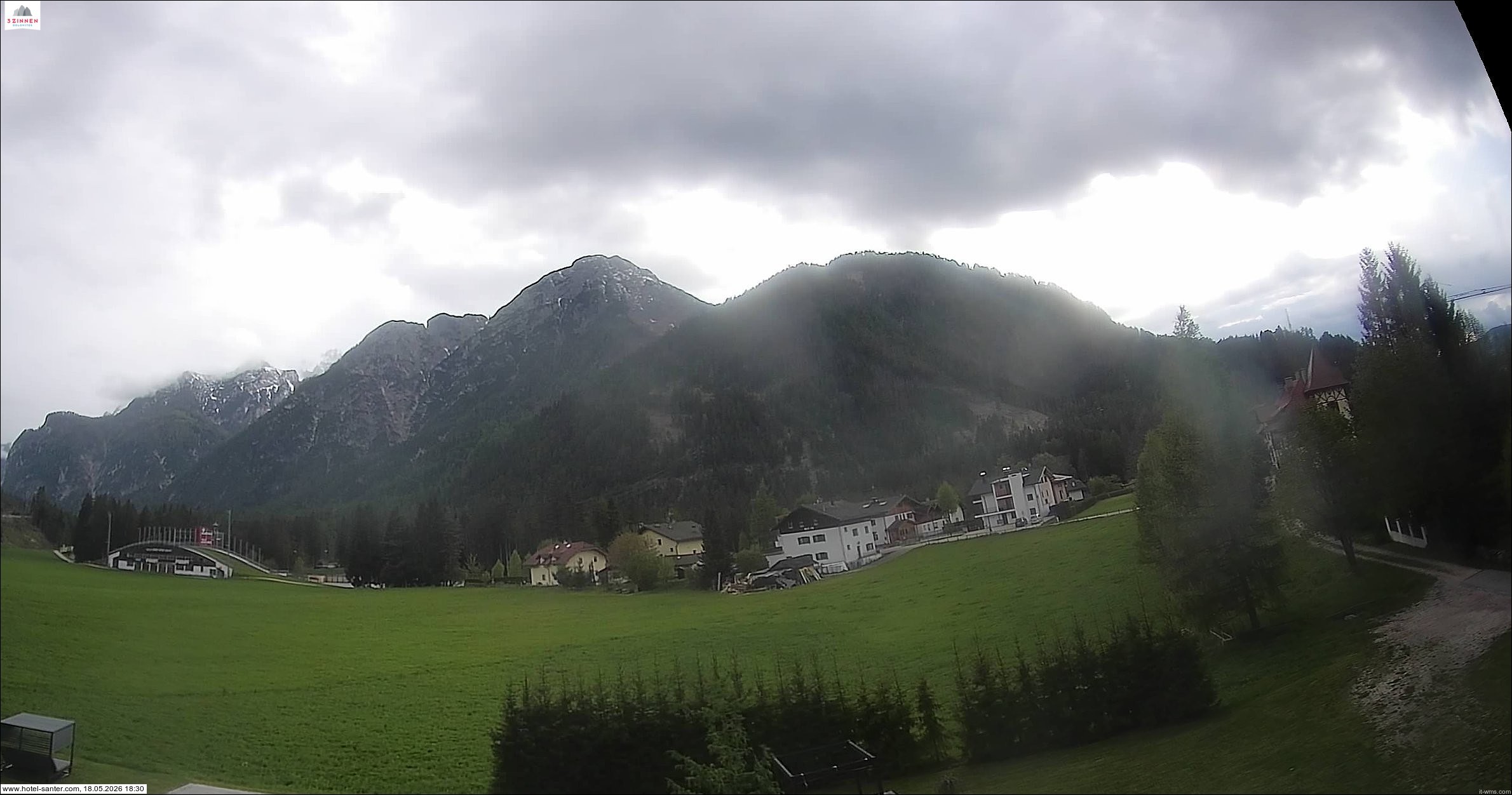 Archived image Webcam Hotel Santer in Toblach