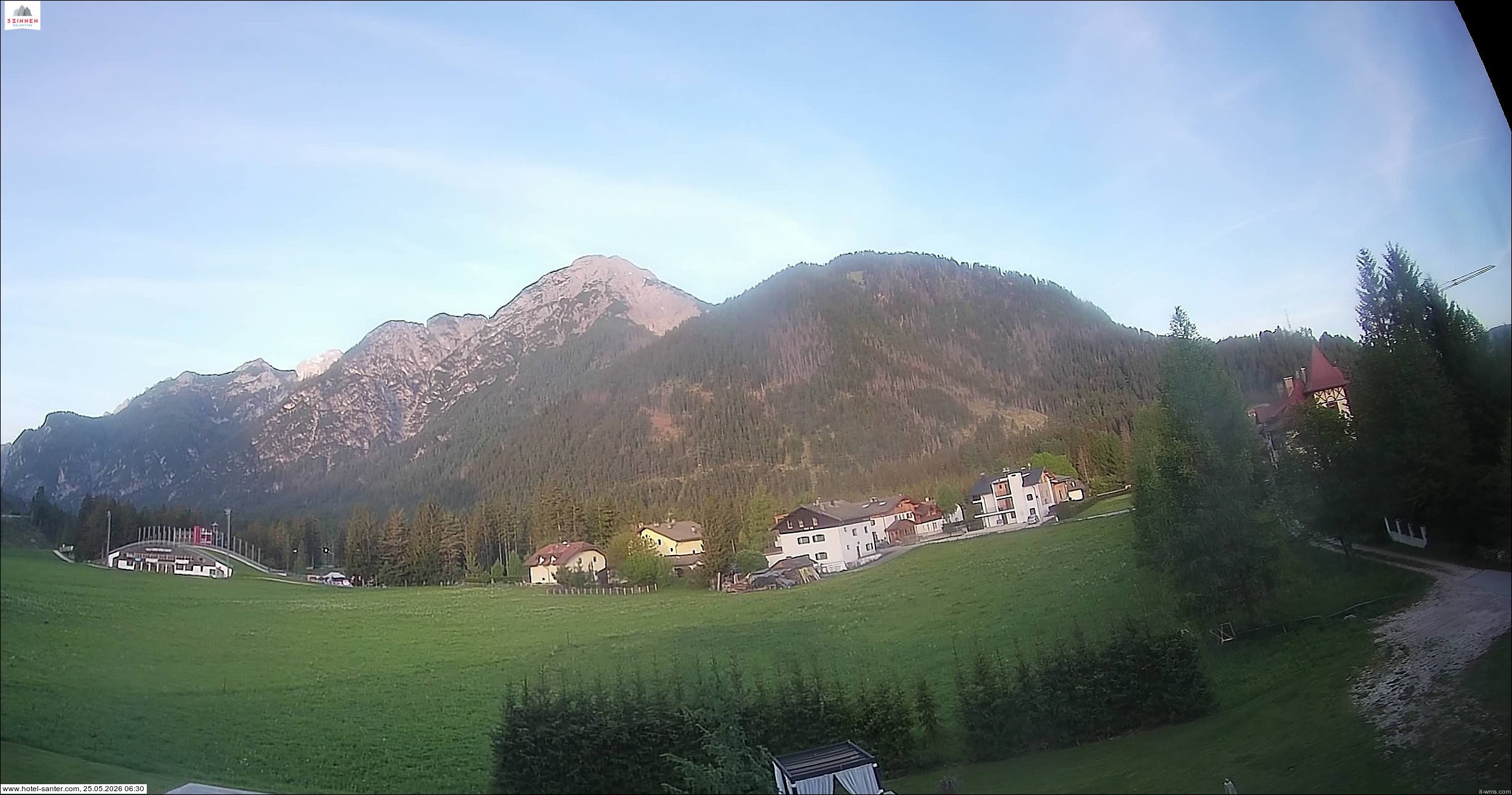 Archived image Webcam Hotel Santer in Toblach