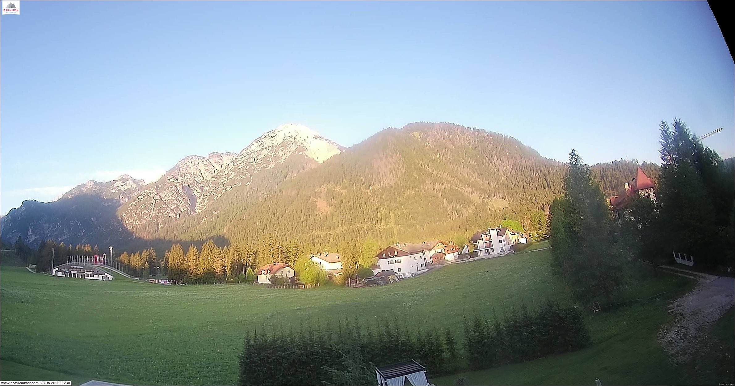 Archived image Webcam Hotel Santer in Toblach