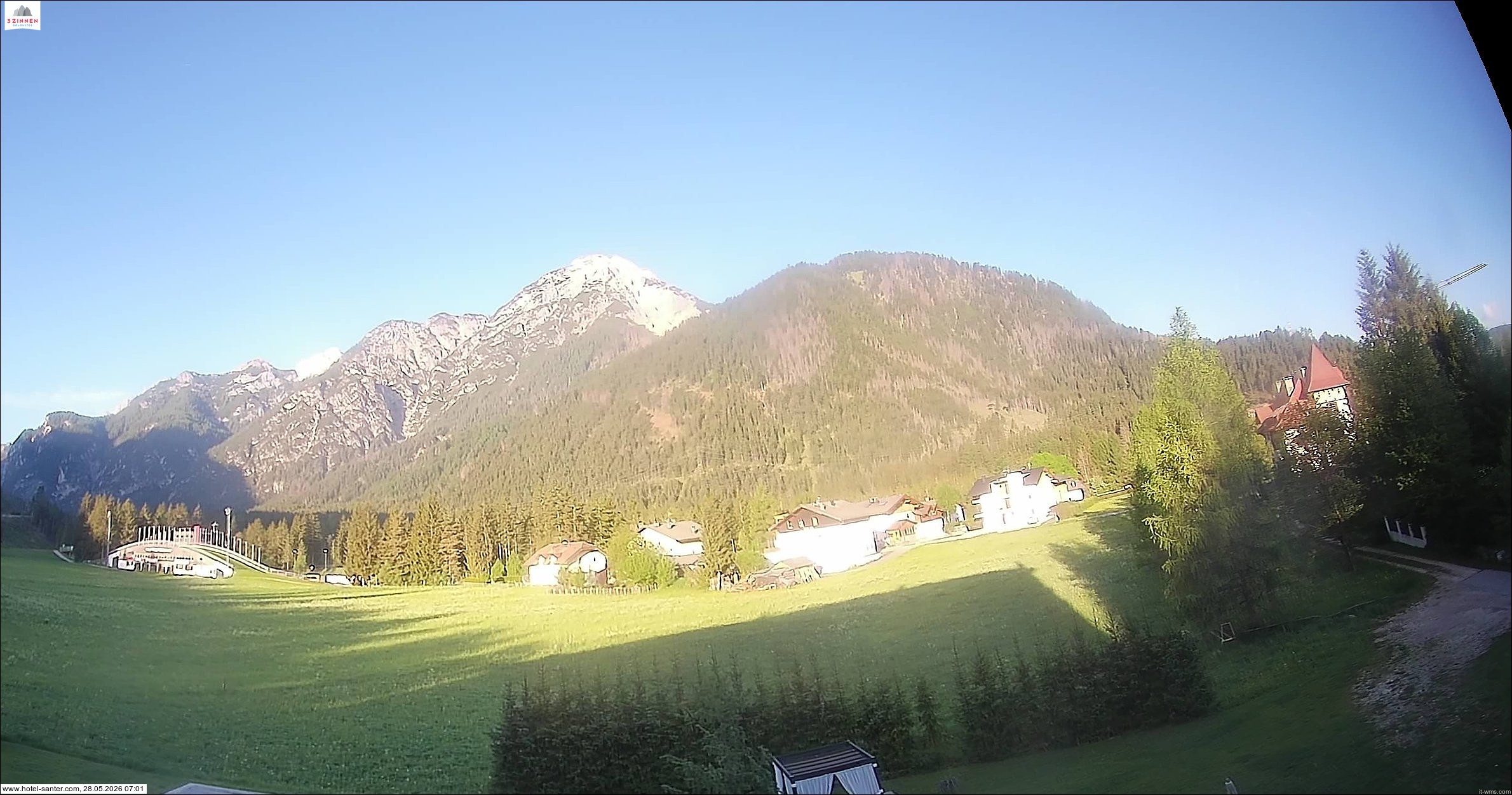 Archived image Webcam Hotel Santer in Toblach