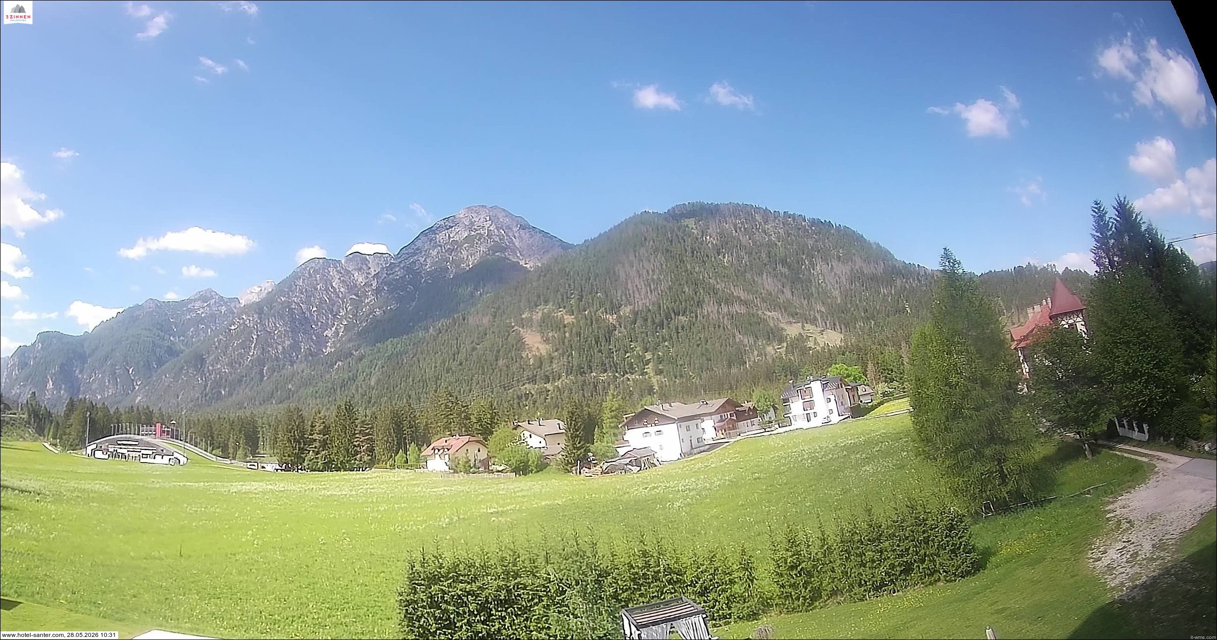 Archived image Webcam Hotel Santer in Toblach