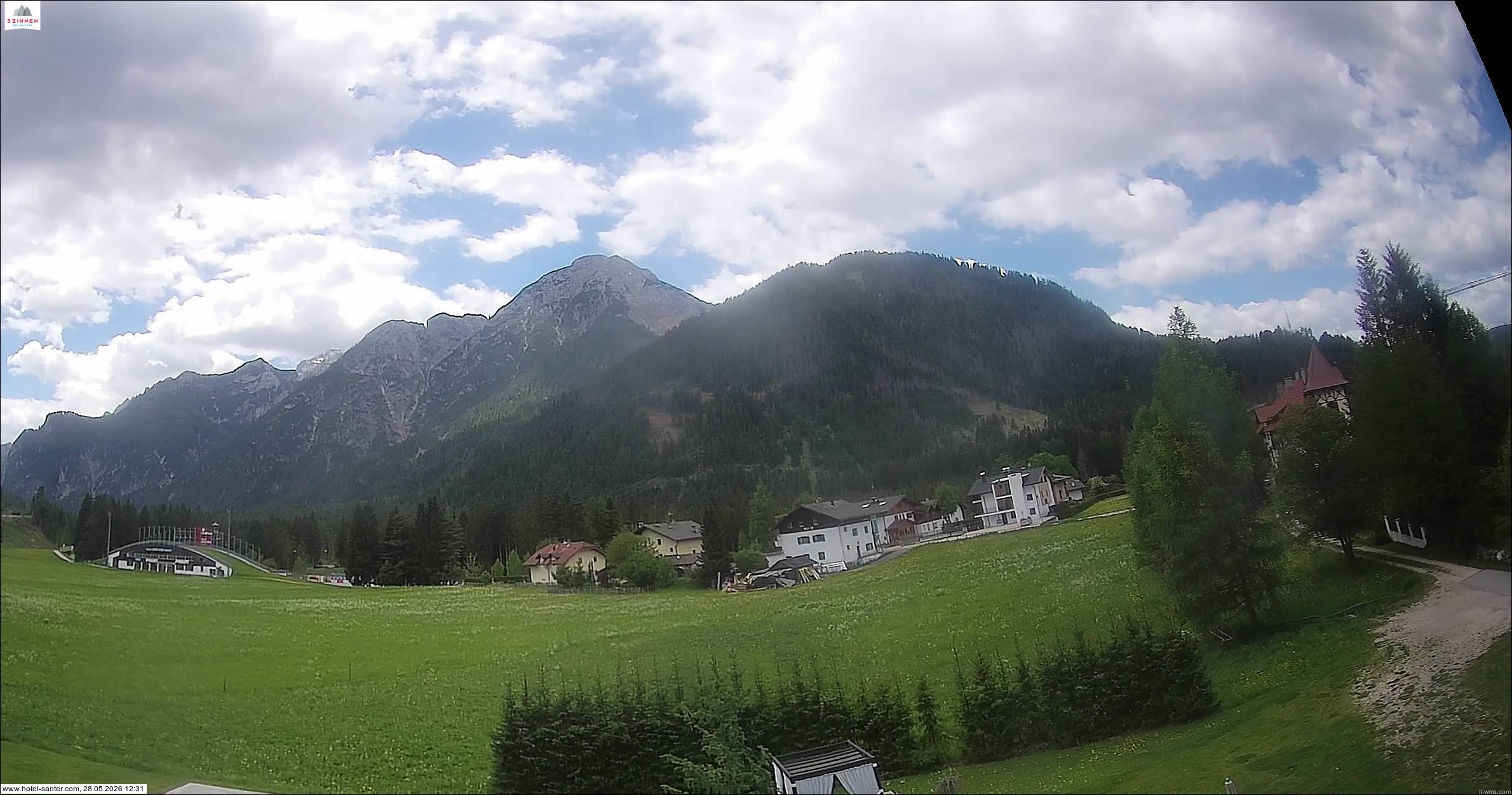 Archived image Webcam Hotel Santer in Toblach
