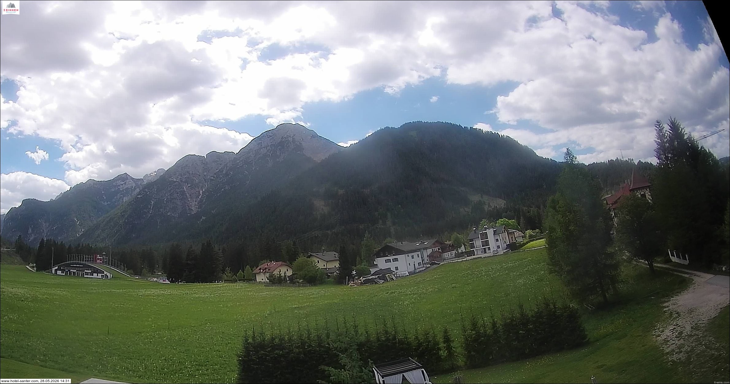 Archived image Webcam Hotel Santer in Toblach