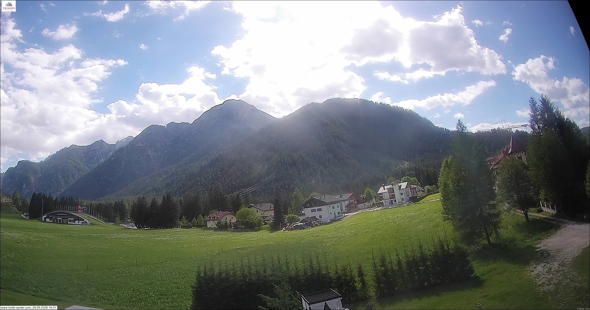 Archived image Webcam Hotel Santer in Toblach