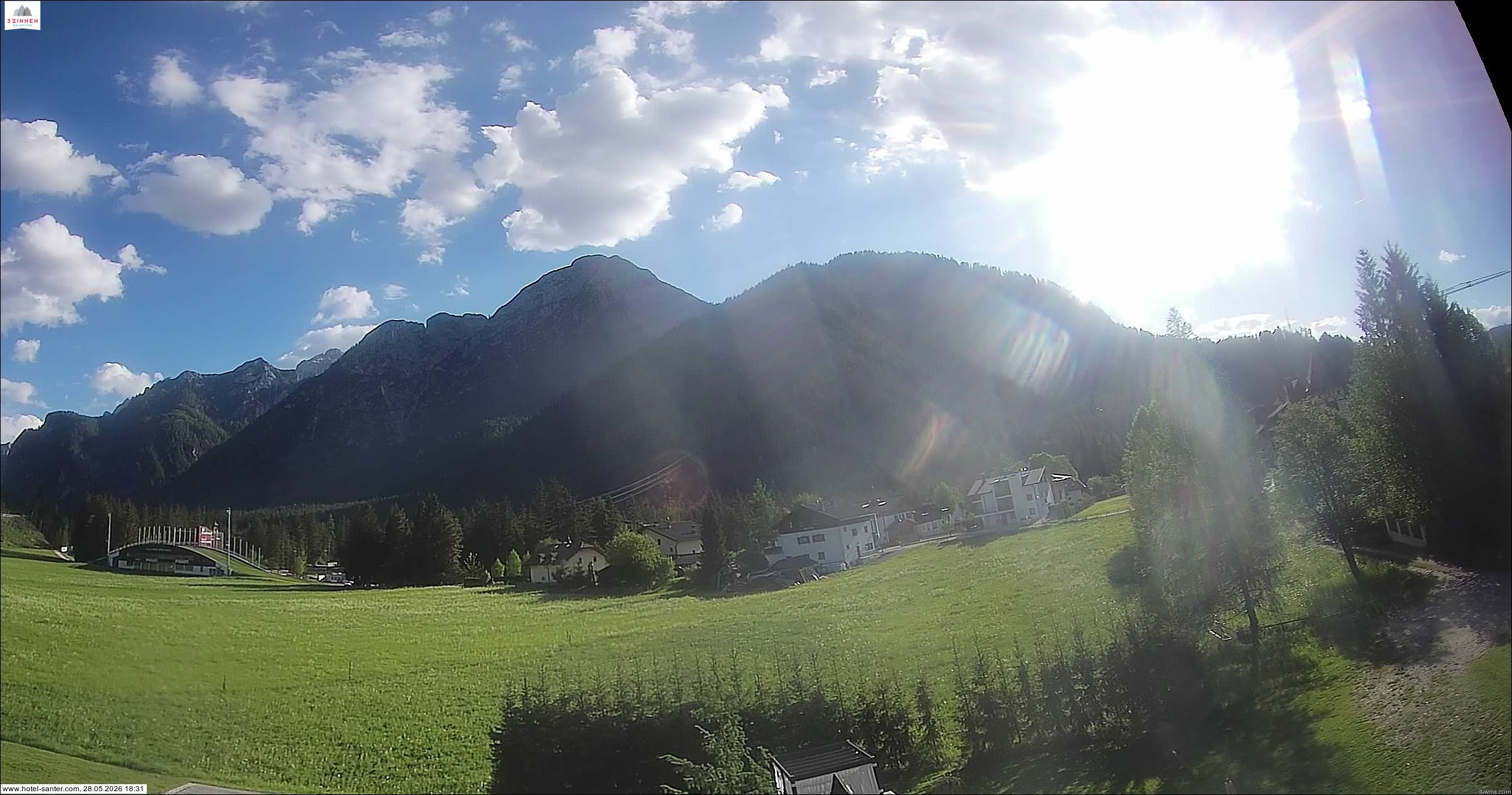 Archived image Webcam Hotel Santer in Toblach