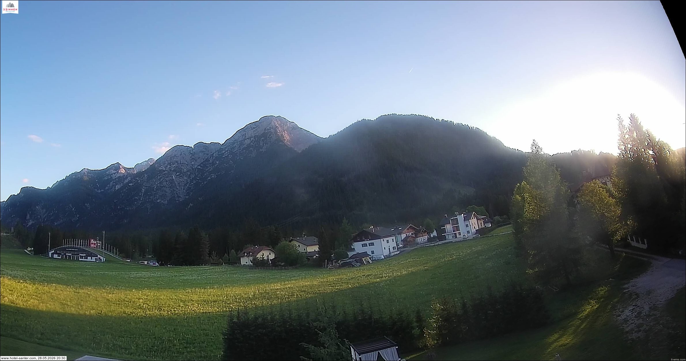 Archived image Webcam Hotel Santer in Toblach