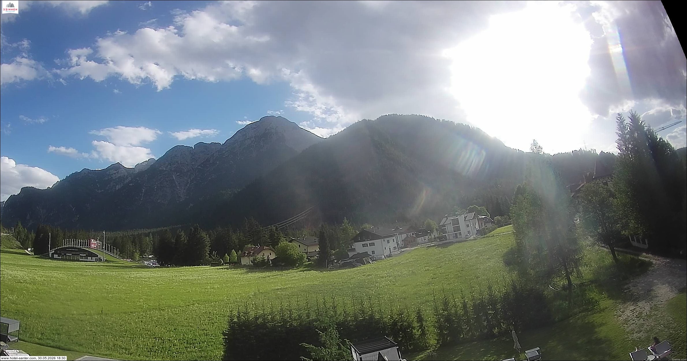 Archiv Foto Webcam Hotel Santer in Toblach