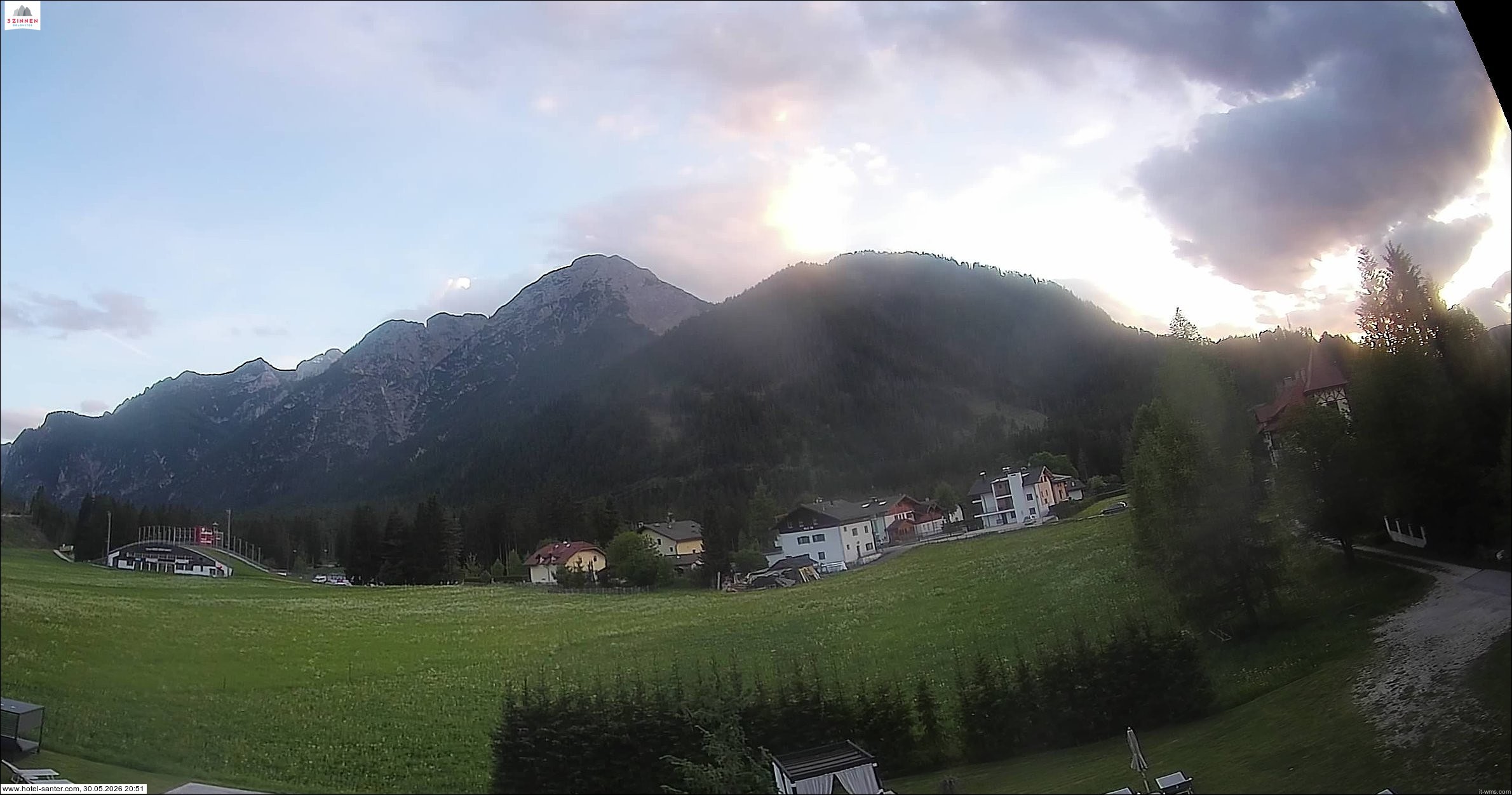 Archived image Webcam Hotel Santer in Toblach