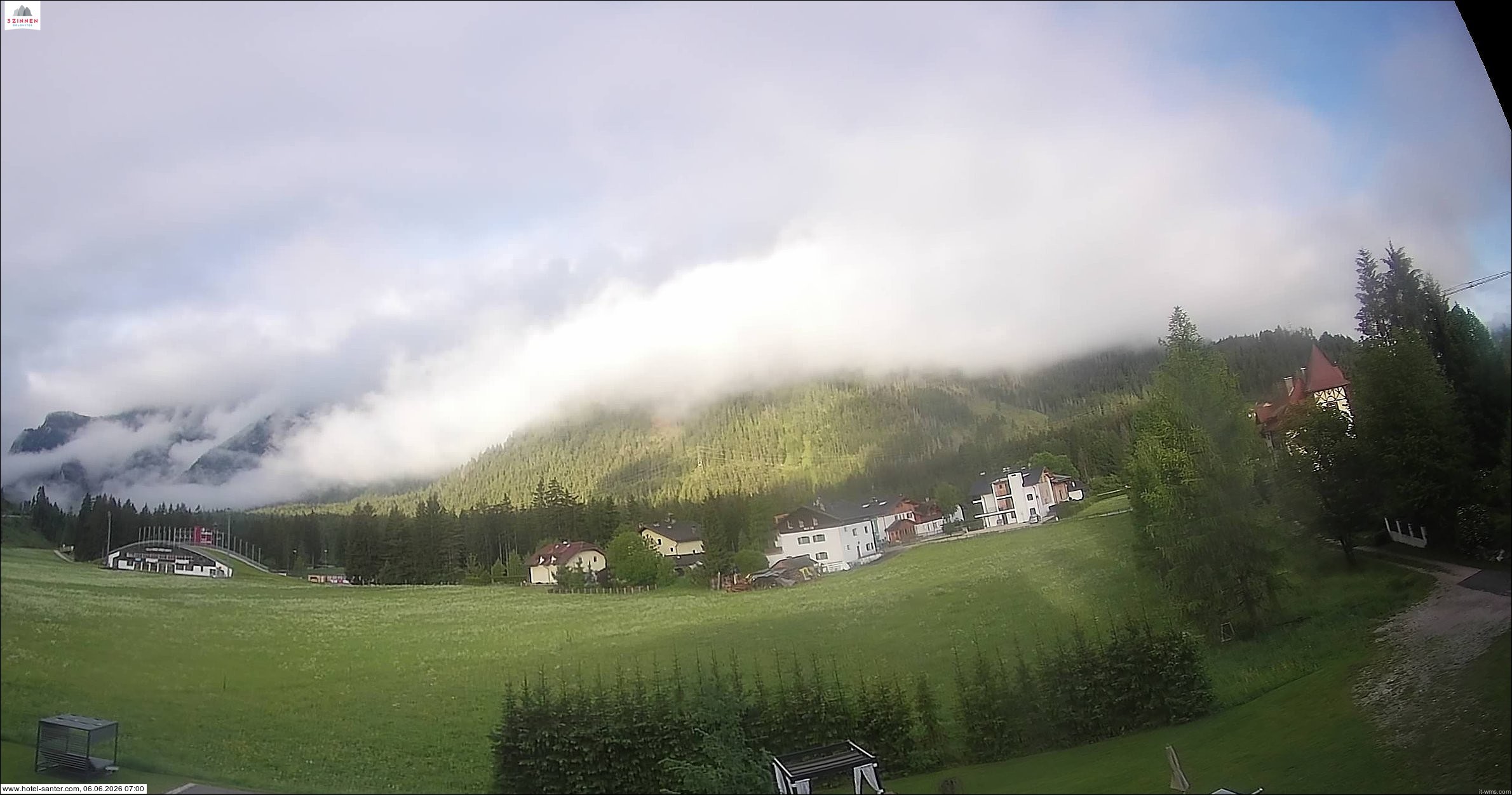 Archived image Webcam Hotel Santer in Toblach