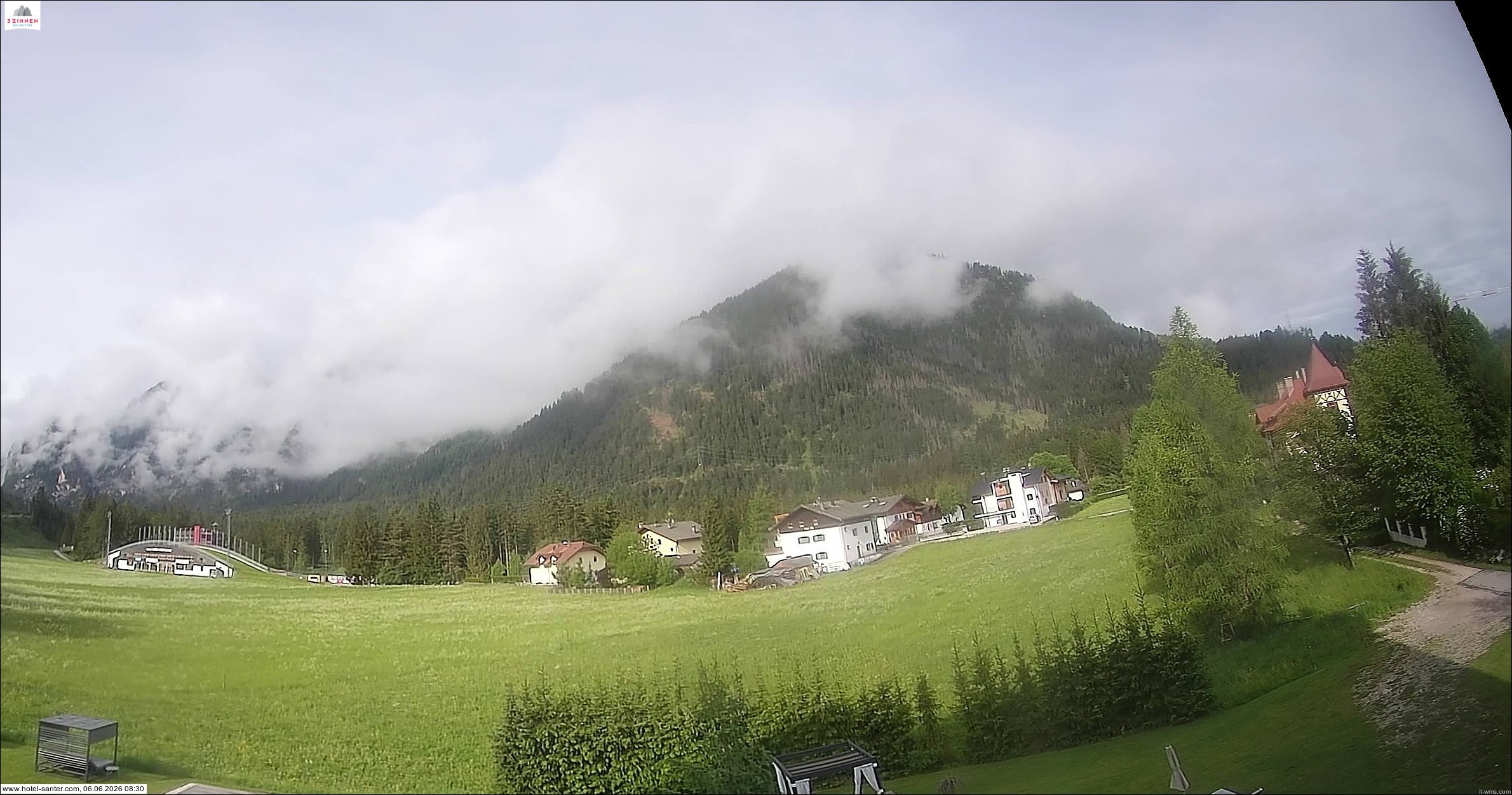 Archived image Webcam Hotel Santer in Toblach
