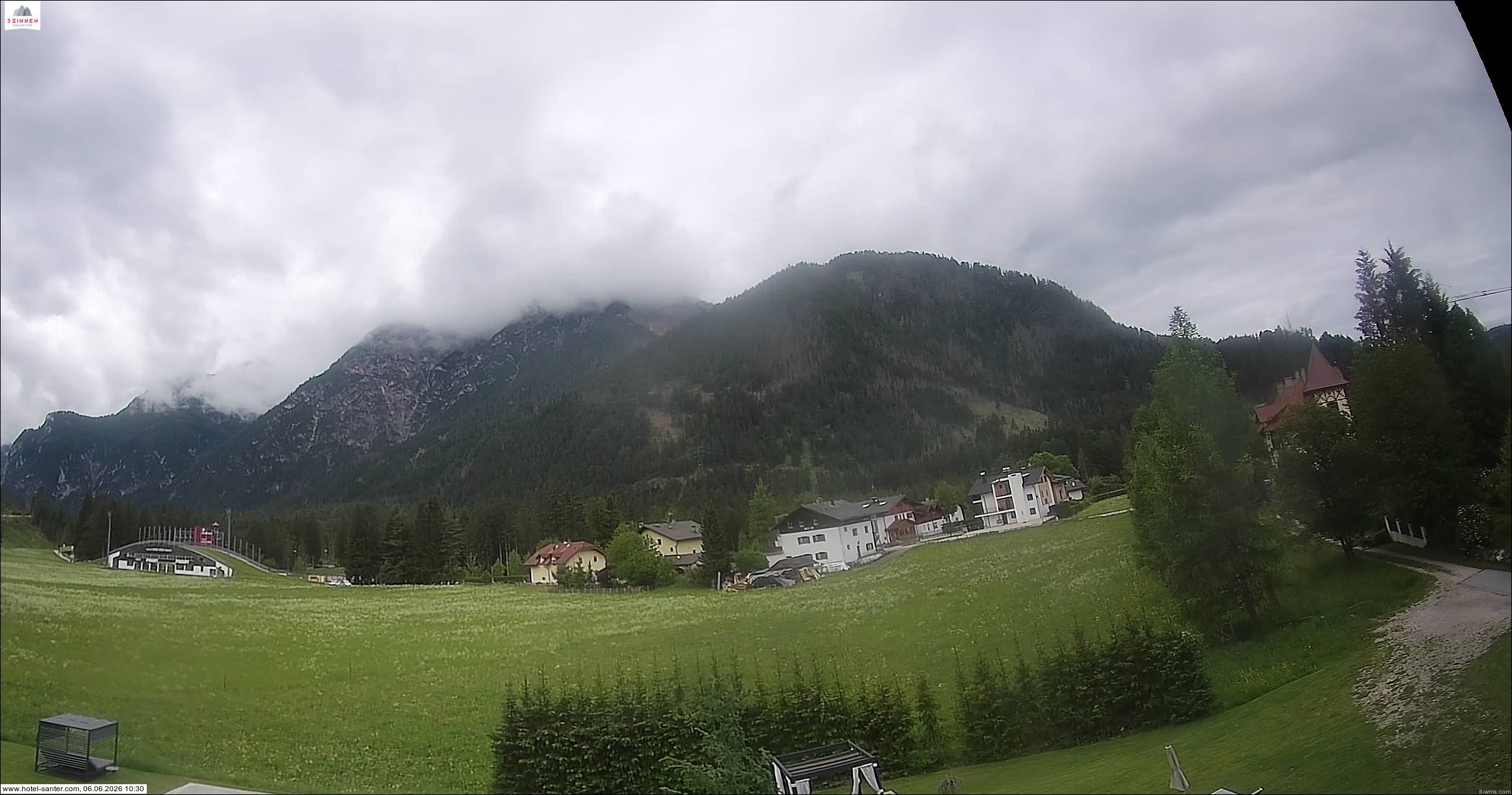 Archived image Webcam Hotel Santer in Toblach