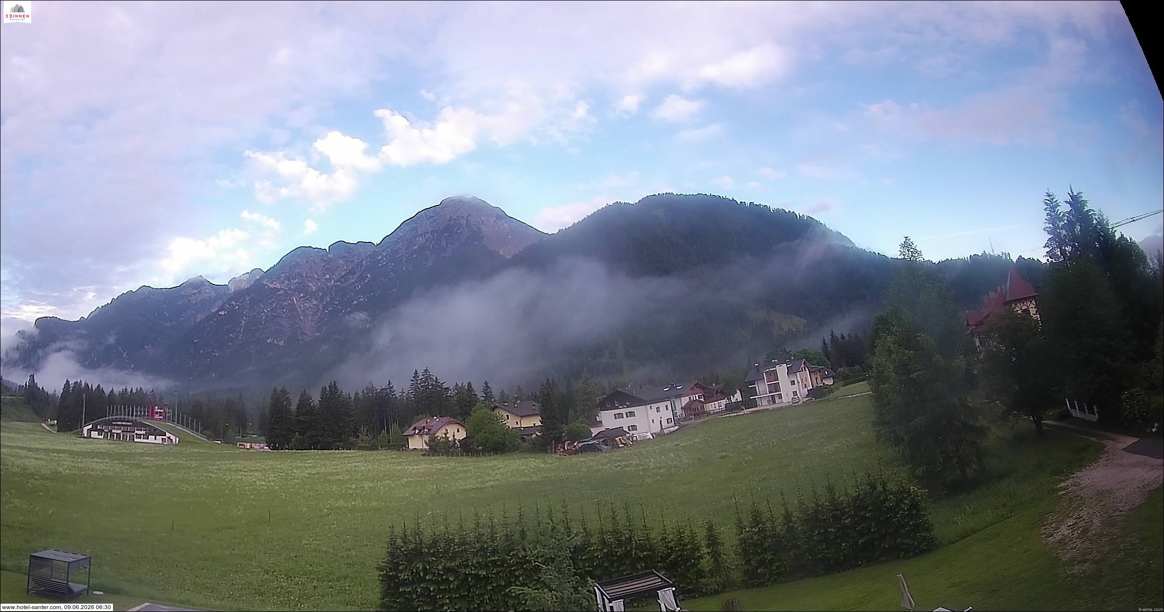 Archived image Webcam Hotel Santer in Toblach