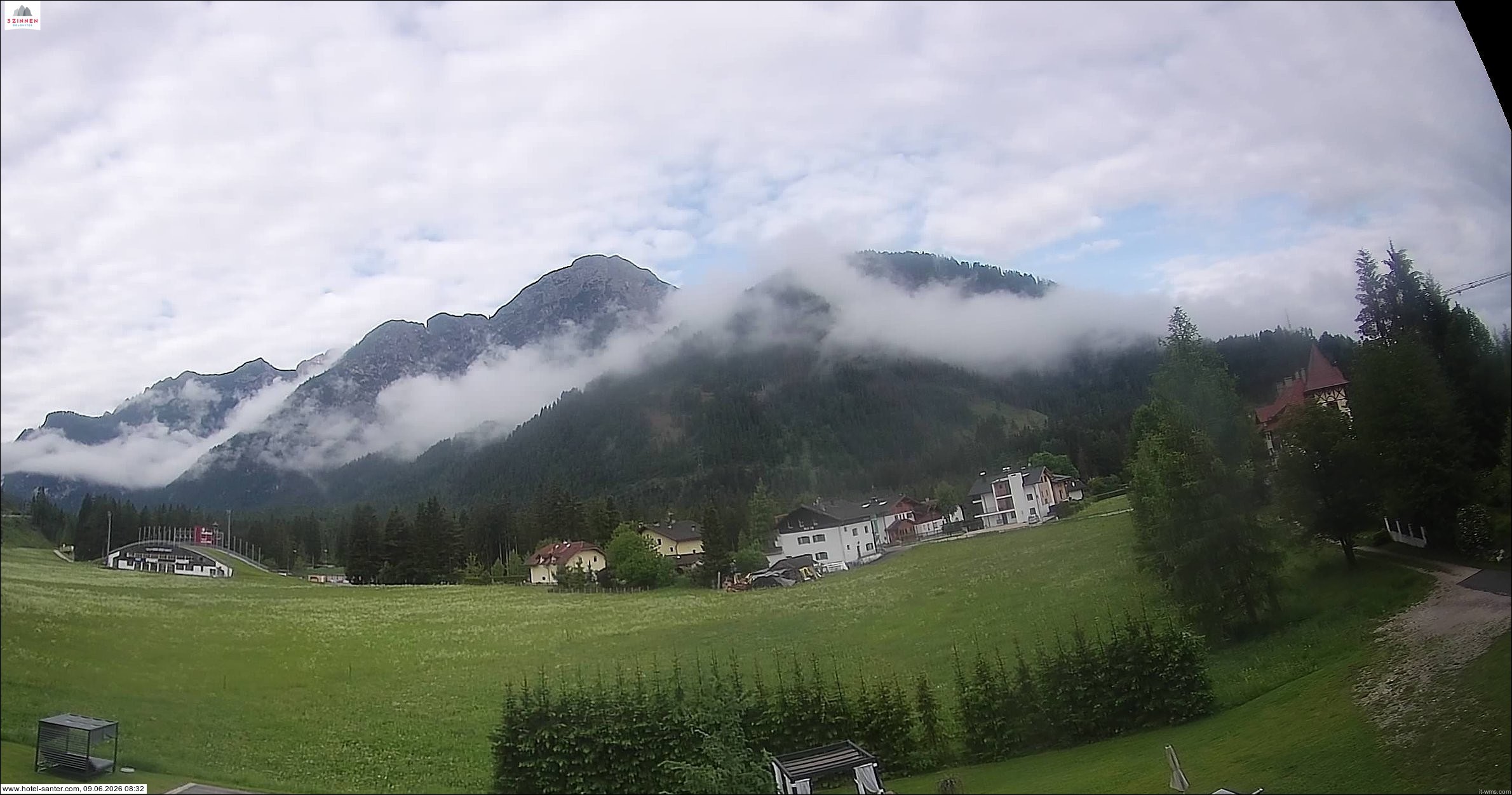 Archived image Webcam Hotel Santer in Toblach