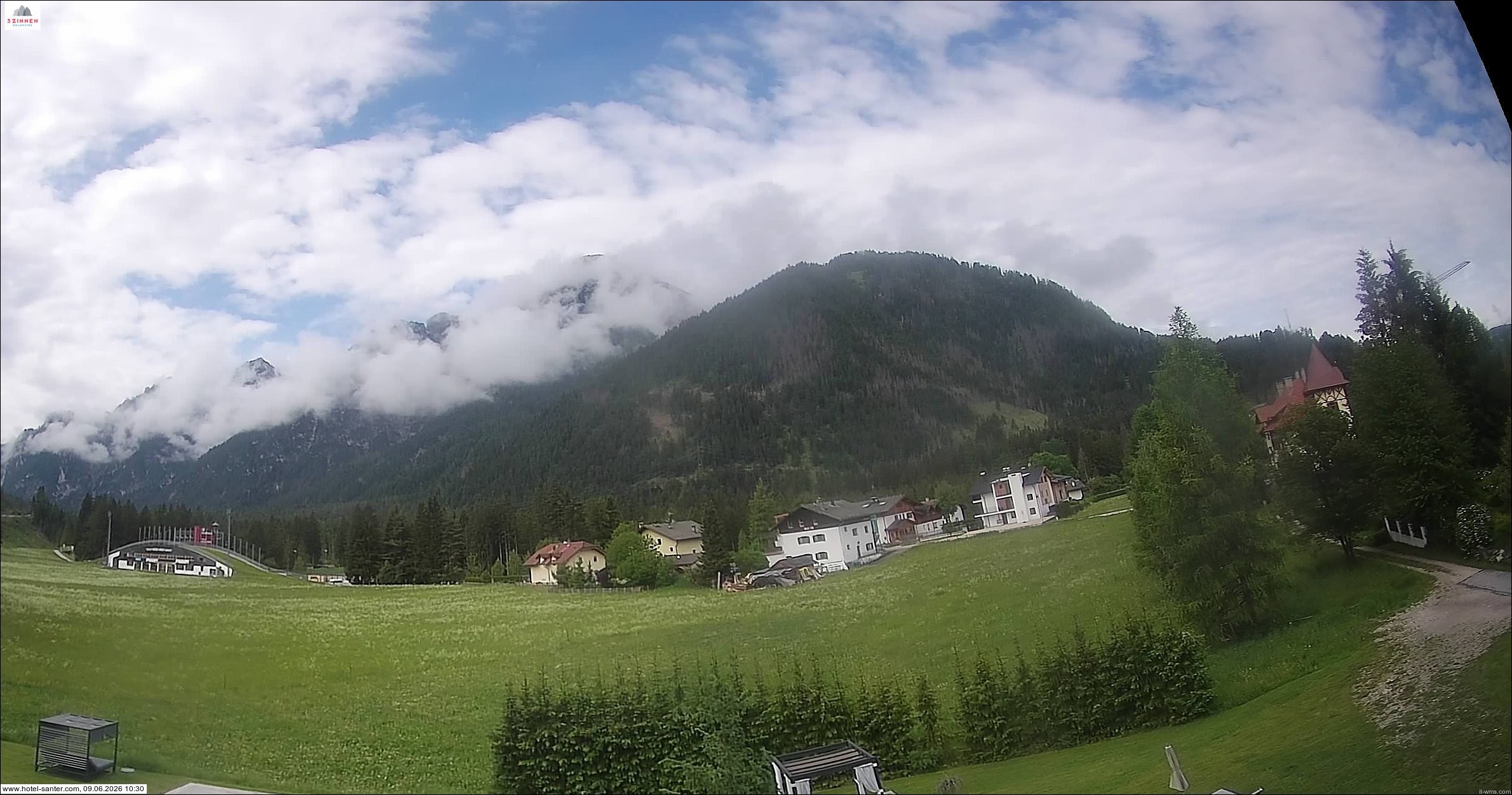 Archived image Webcam Hotel Santer in Toblach