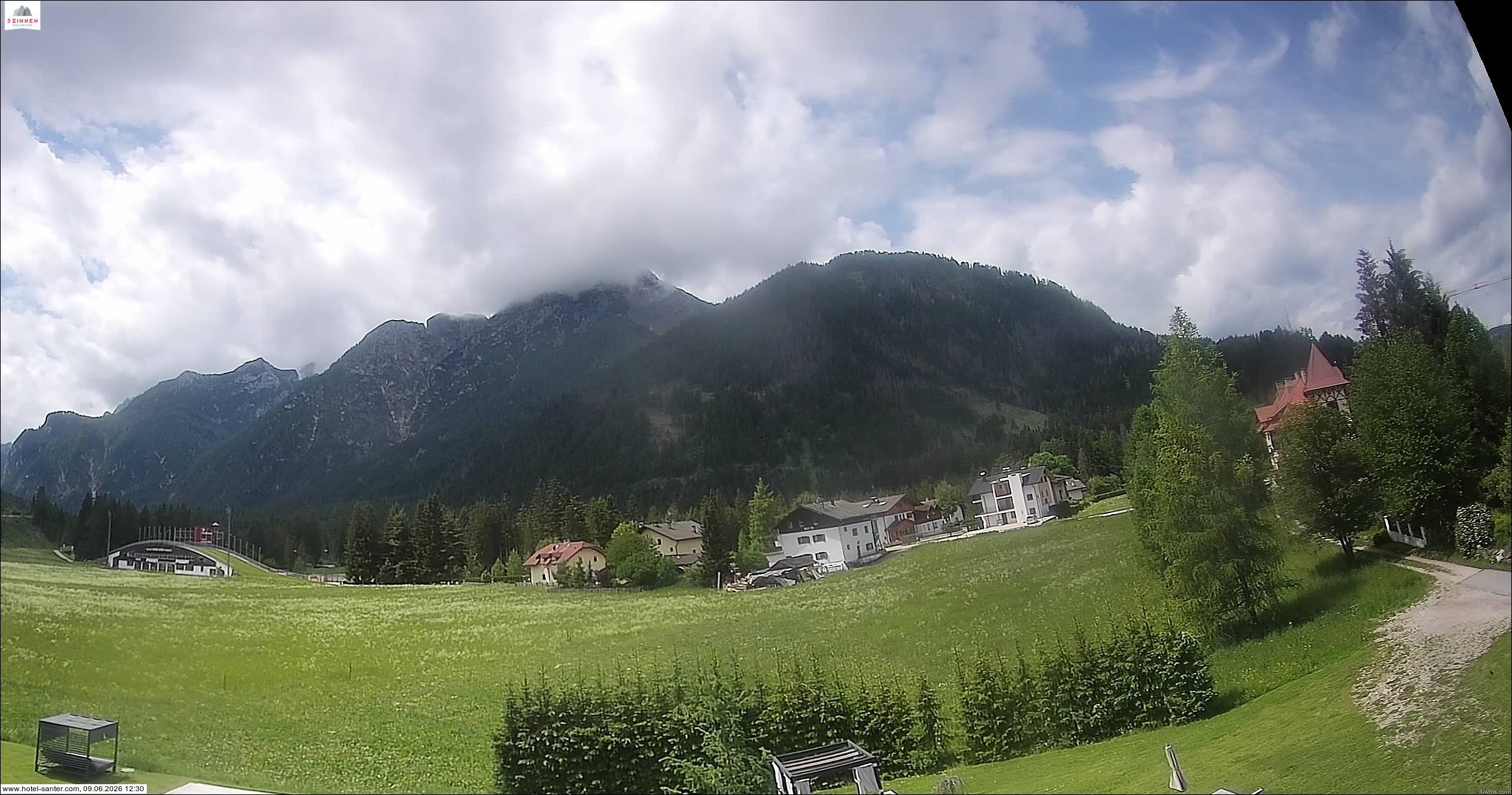 Archived image Webcam Hotel Santer in Toblach