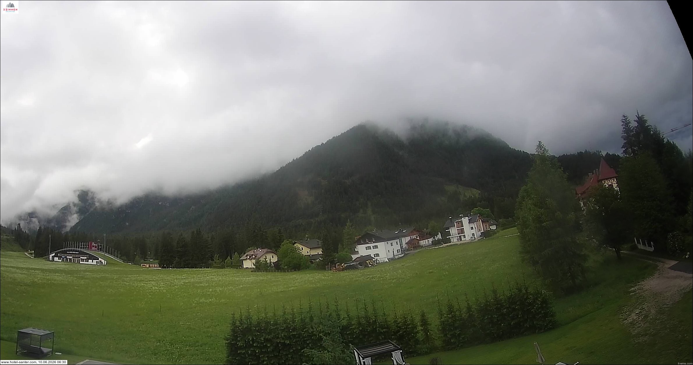 Archived image Webcam Hotel Santer in Toblach