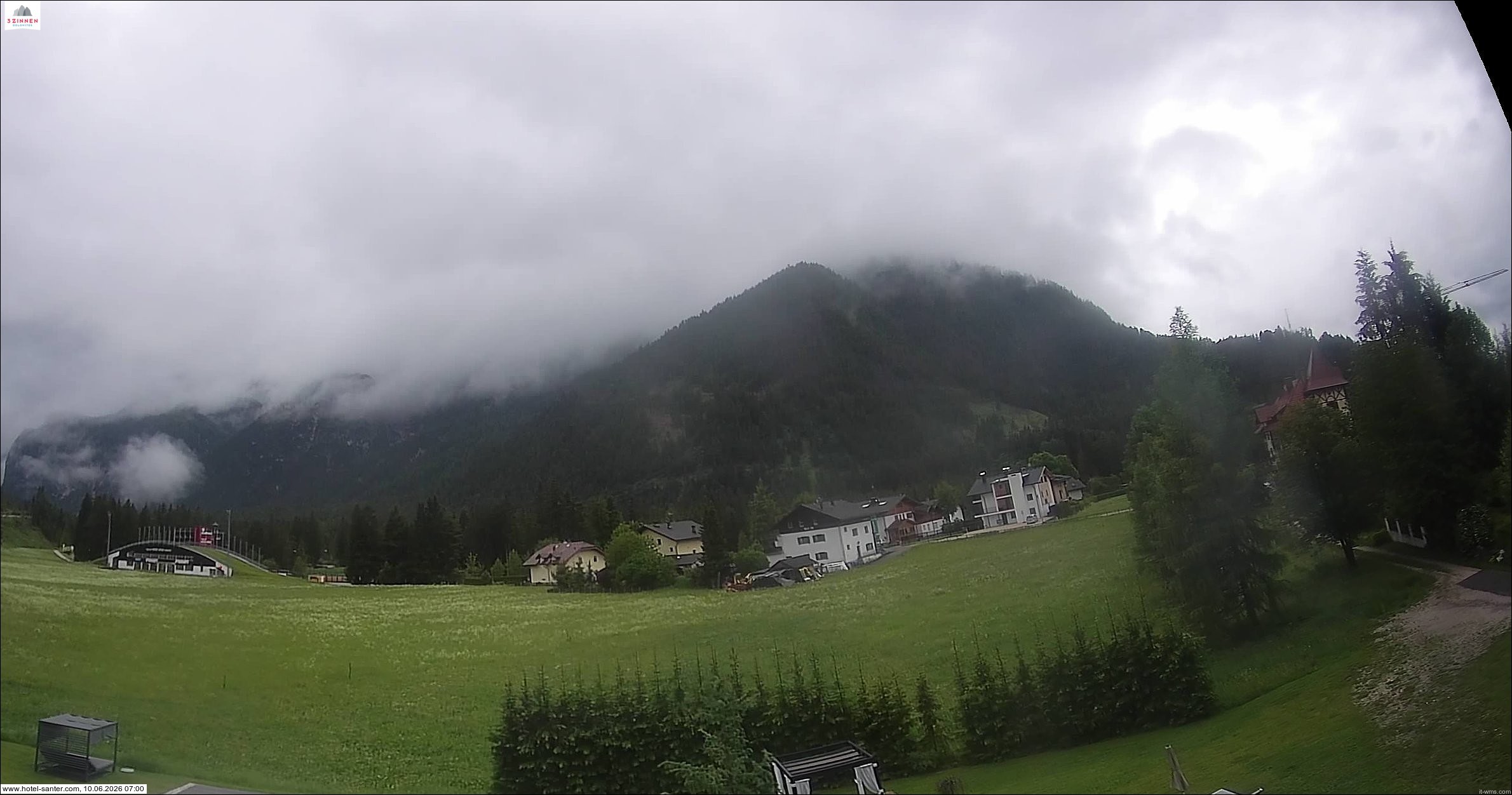 Archived image Webcam Hotel Santer in Toblach