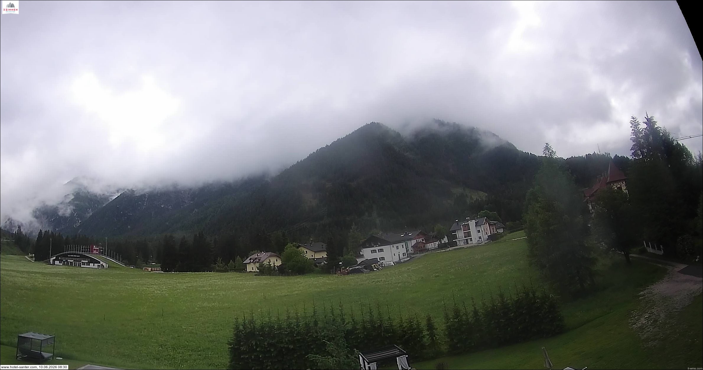 Archived image Webcam Hotel Santer in Toblach