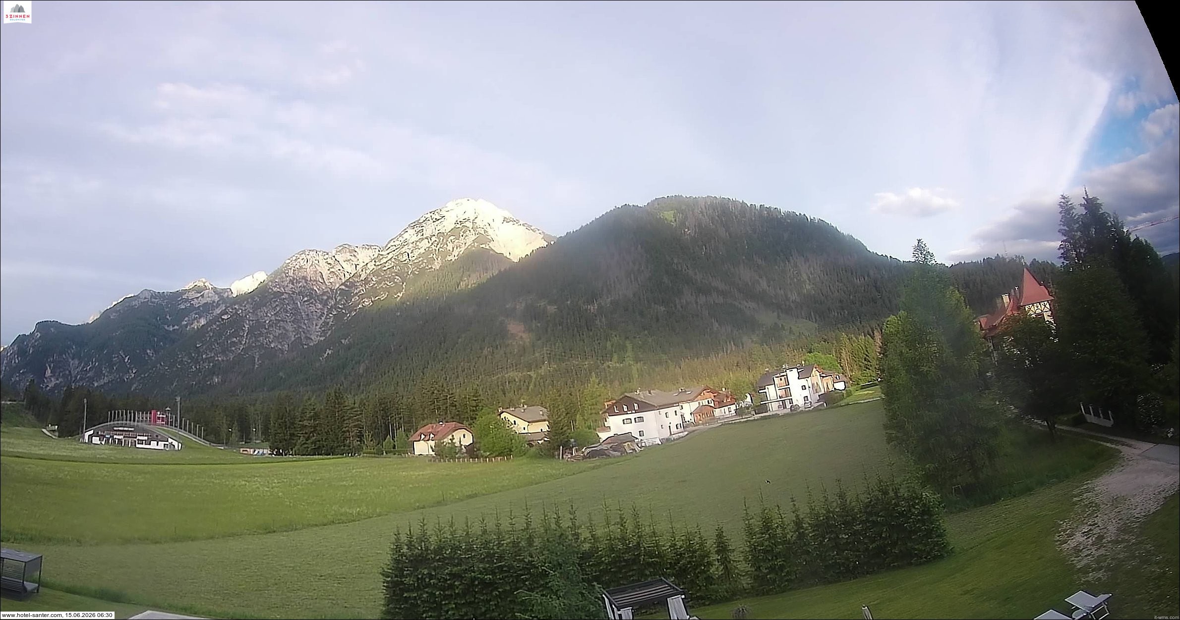 Archived image Webcam Hotel Santer in Toblach
