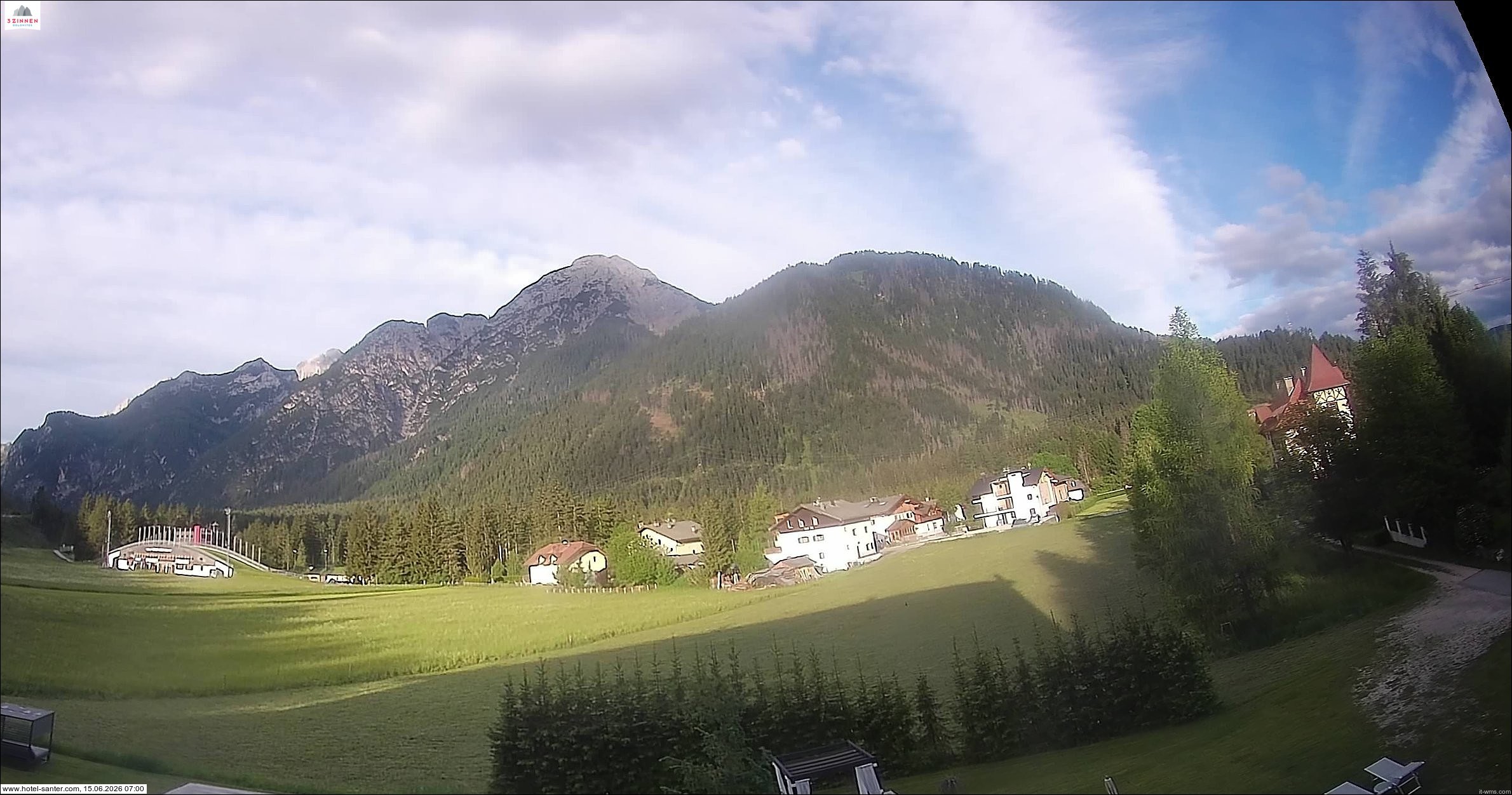 Archived image Webcam Hotel Santer in Toblach
